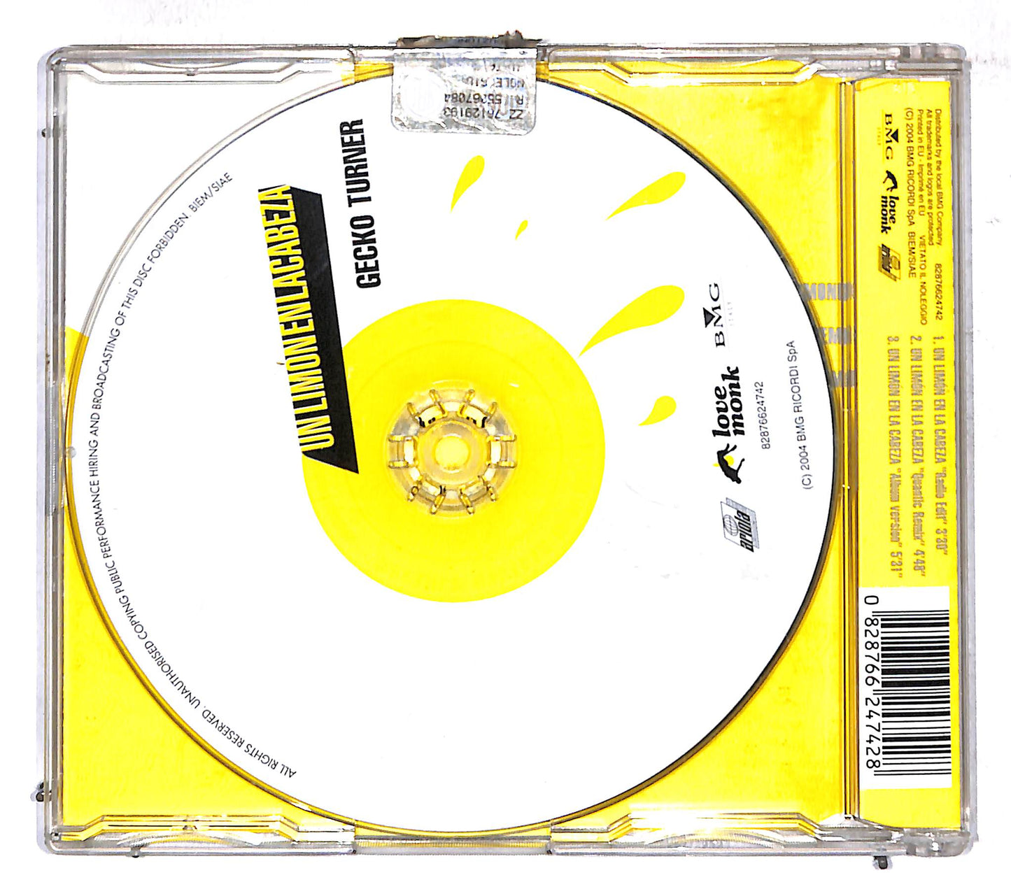 EBOND Gecko Turner - Un Limon En La Cabeza CD CD107465