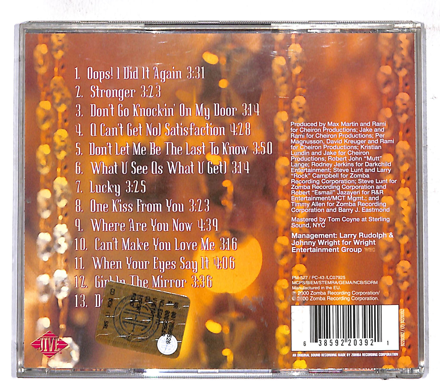 EBOND Britney Spears - Oops!...I Did It Again CD CD107560
