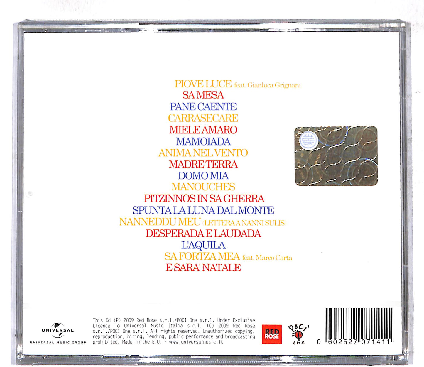 EBOND Tazenda - Il Nostro Canto Live In Sardinia CD CD107630