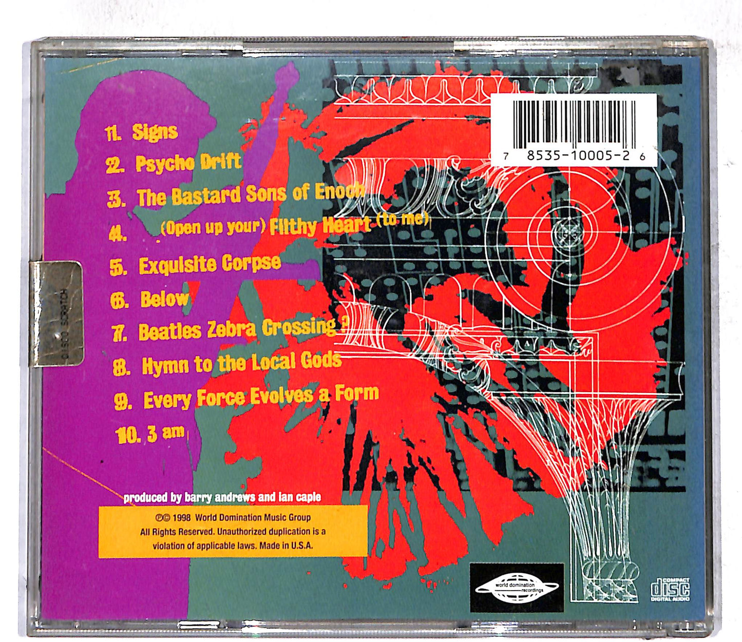 EBOND Shriekback - Sacred City CD CD107646