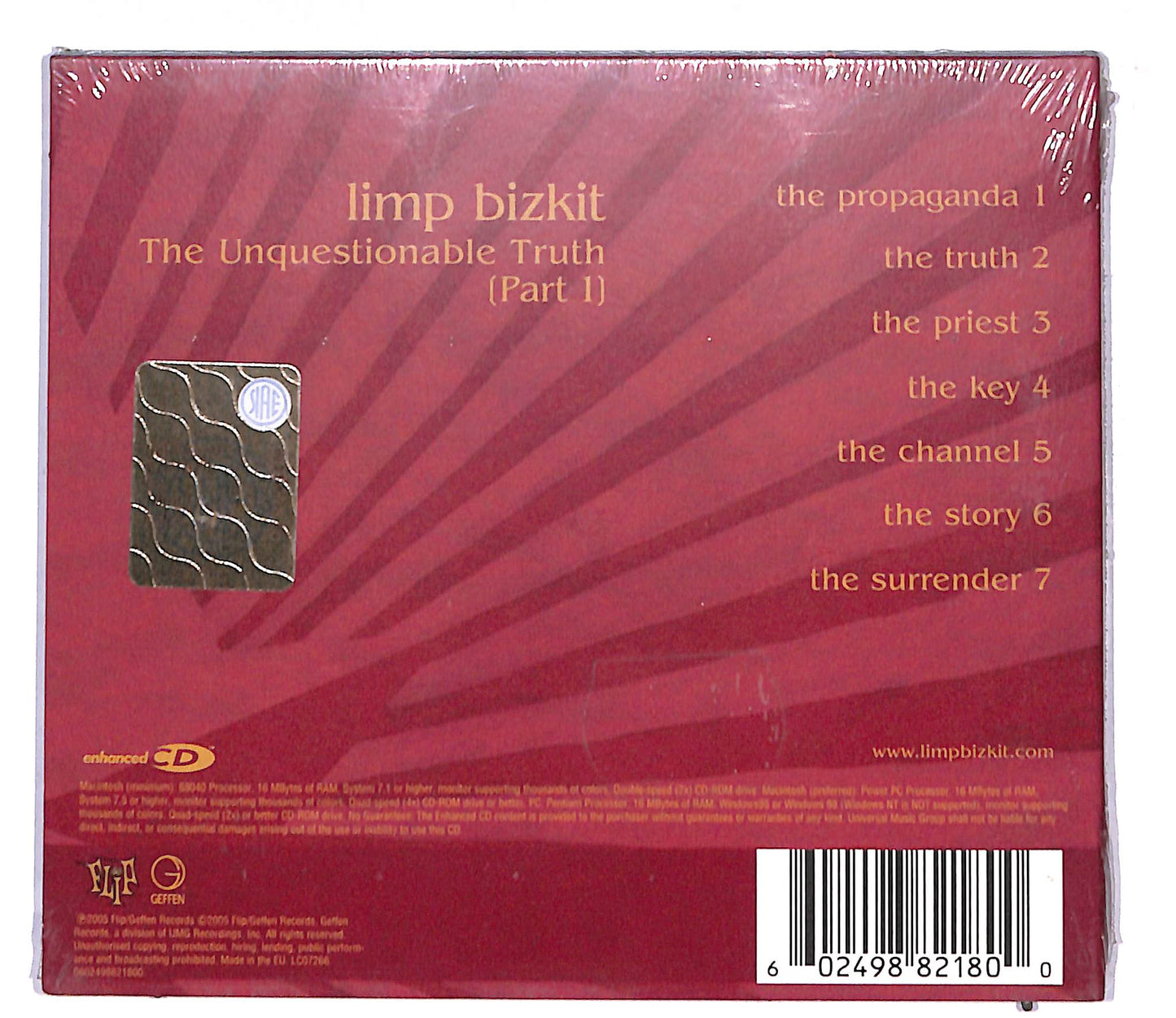EBOND Limp Bizkit - The Unquestionable Truth (Part 1) DIGIPACK CD CD107823