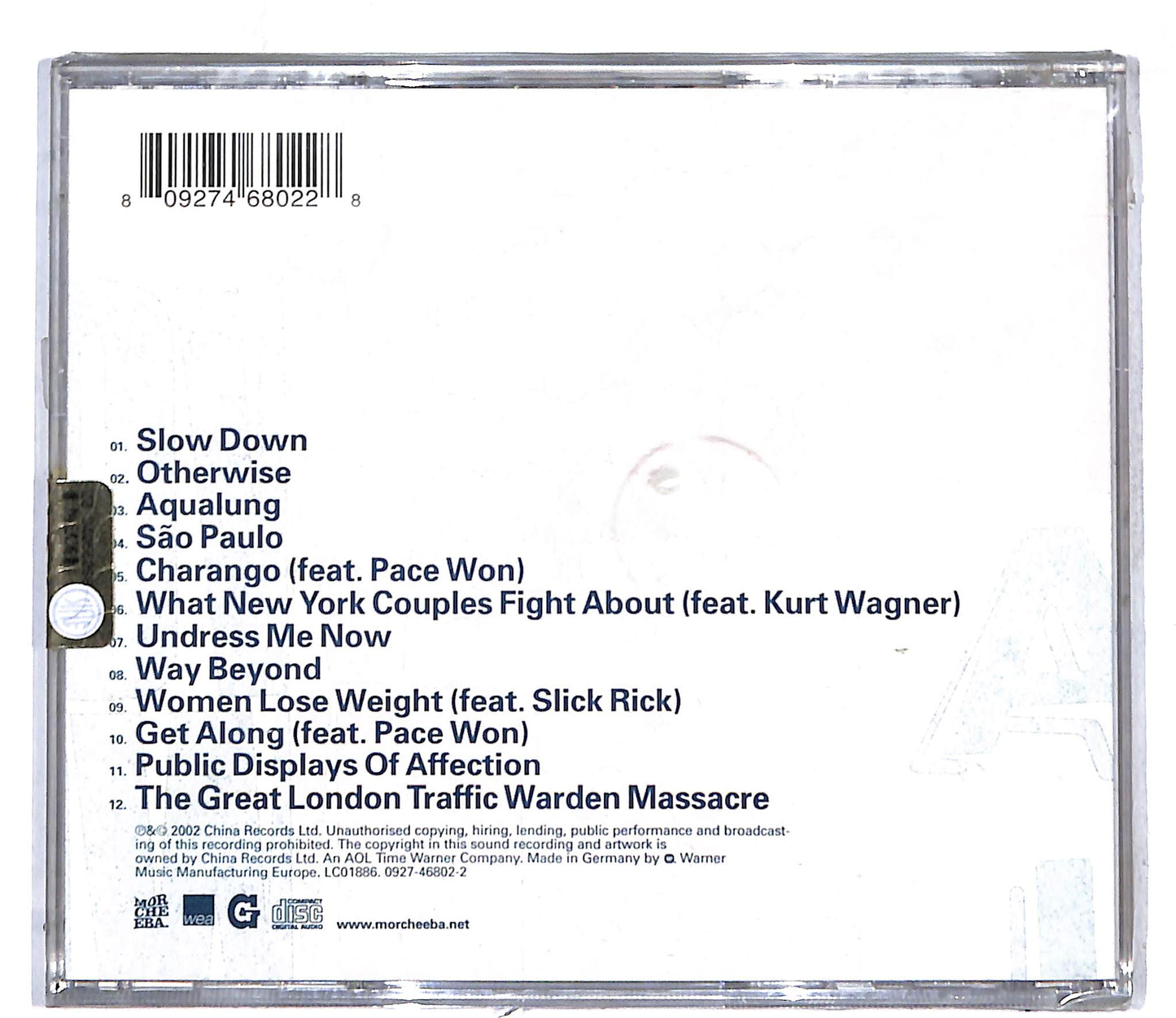 EBOND Morcheeba - Charango CD CD107933