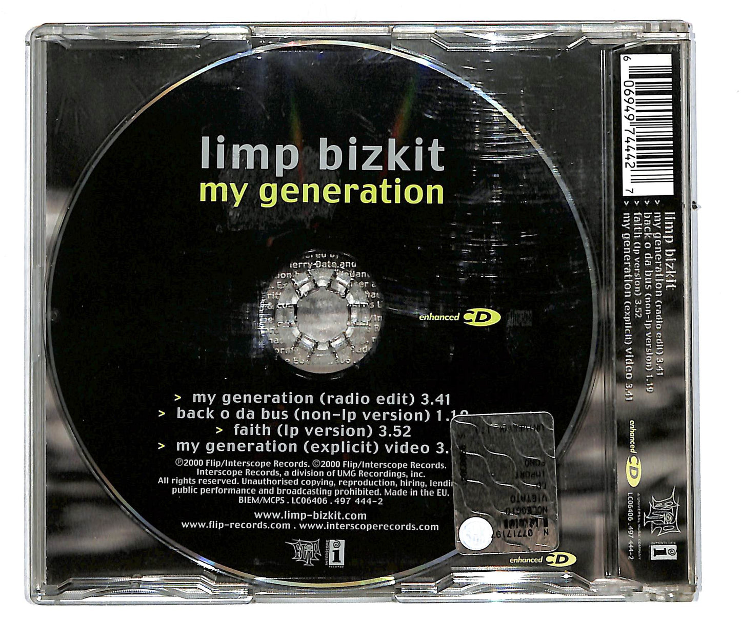 EBOND Limp Bizkit - My Generation CD CD108010