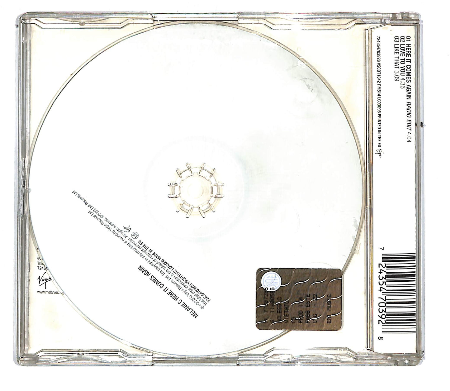 EBOND Melanie C - Here It Comes Again CD CD108013