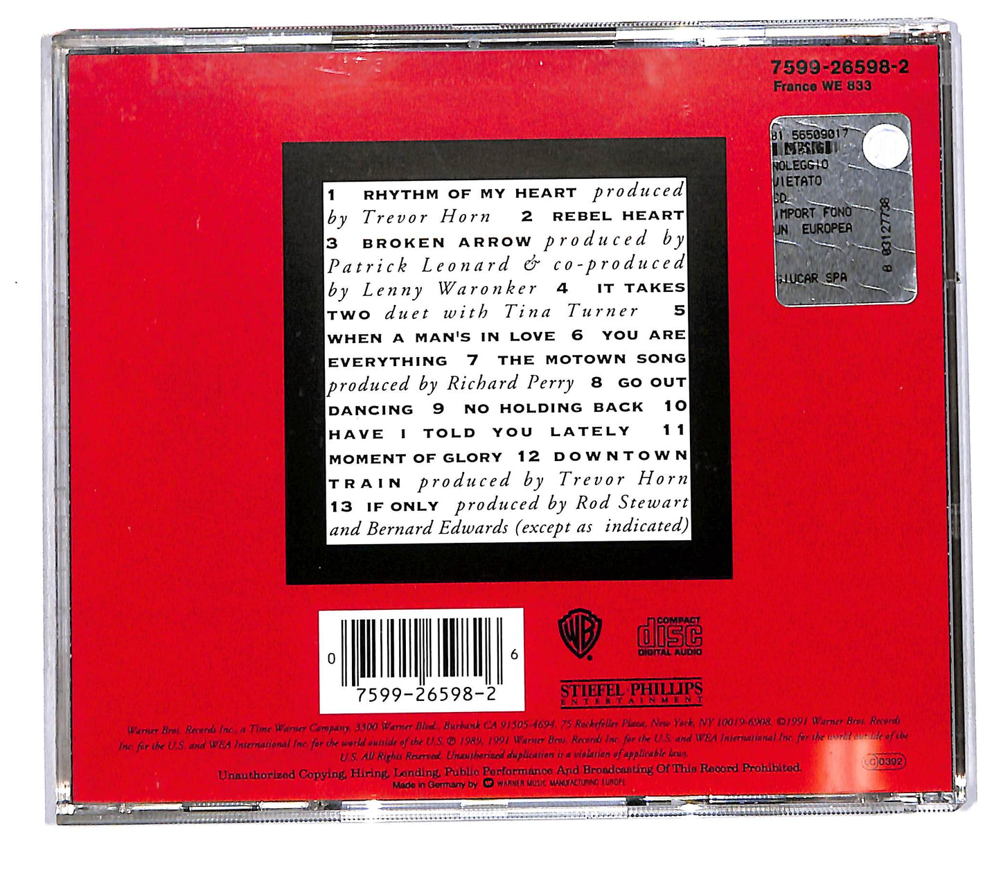 EBOND Rod Stewart - Vagabond Heart CD CD108024