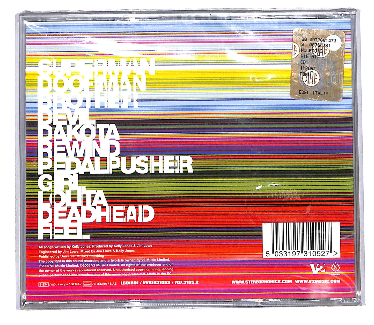 EBOND Stereophonics - Language. Sex. Violence. Other? CD CD108031