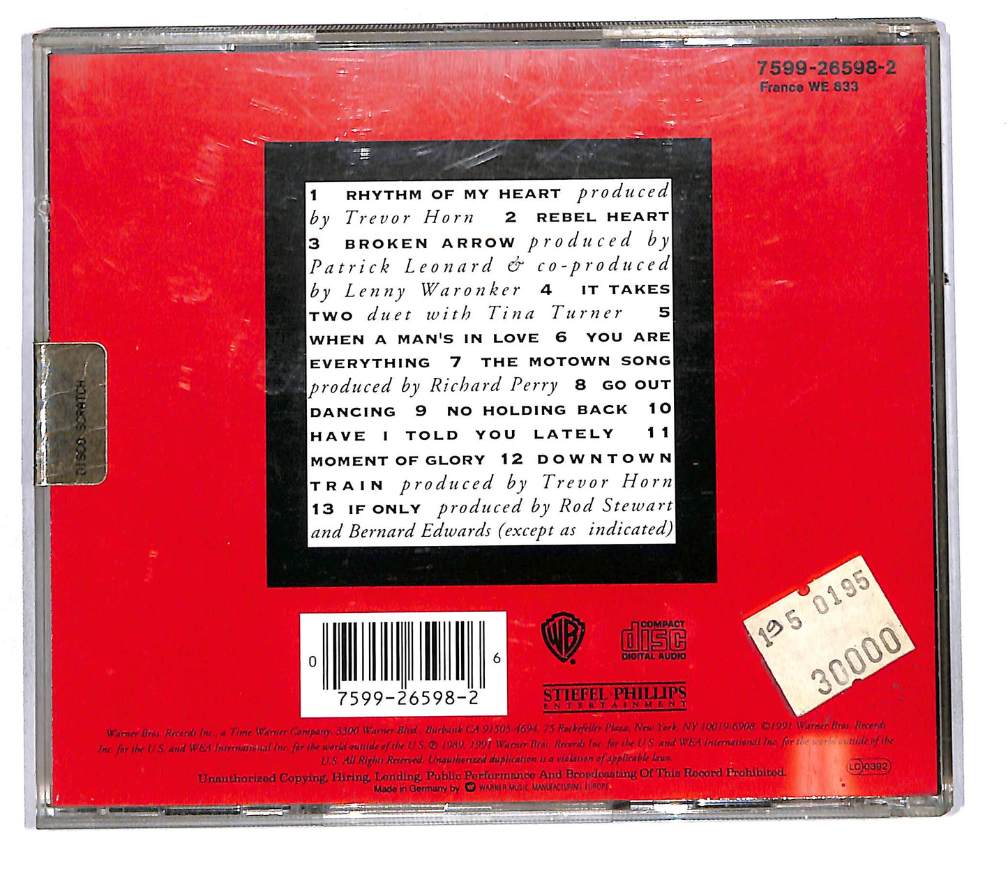 EBOND Rod Stewart - Vagabond Heart CD CD108105