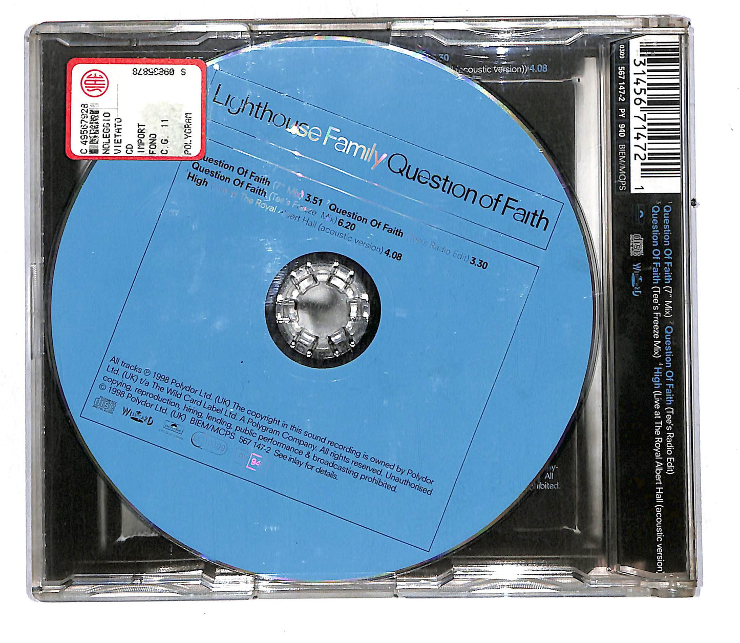 EBOND Lighthouse Family - Question Of Faith CD CD108219