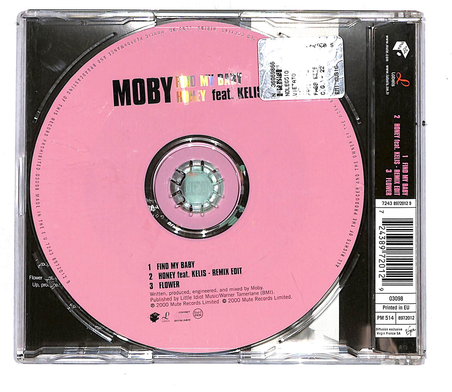 EBOND Moby Moby Feat. Kelis - Find My Baby Honey CD CD108227