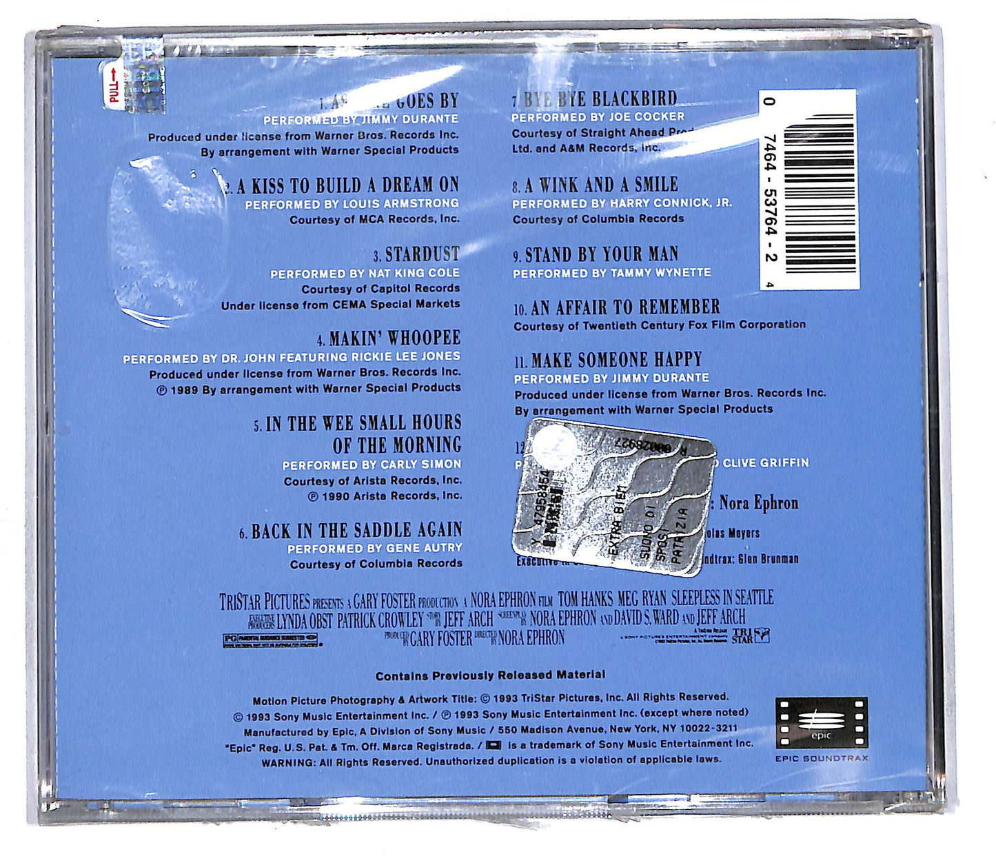 EBOND Various - Sleepless In Seattle ( Soundtrack) CD CD108234