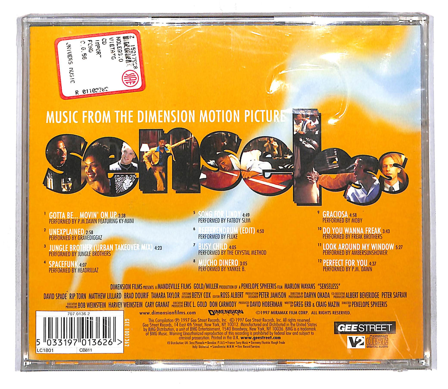 EBOND Various - Senseless - Music From The Dimension Motion Picture CD CD108252