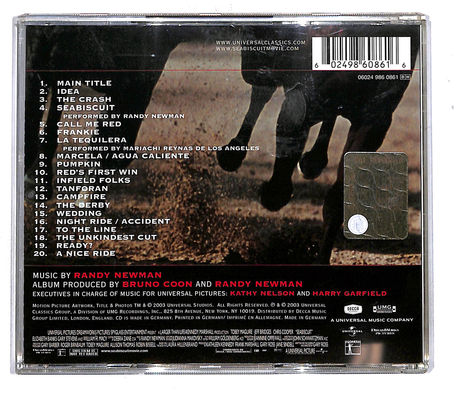 EBOND Randy Newman - Seabiscuit ( Soundtrack) CD CD108254