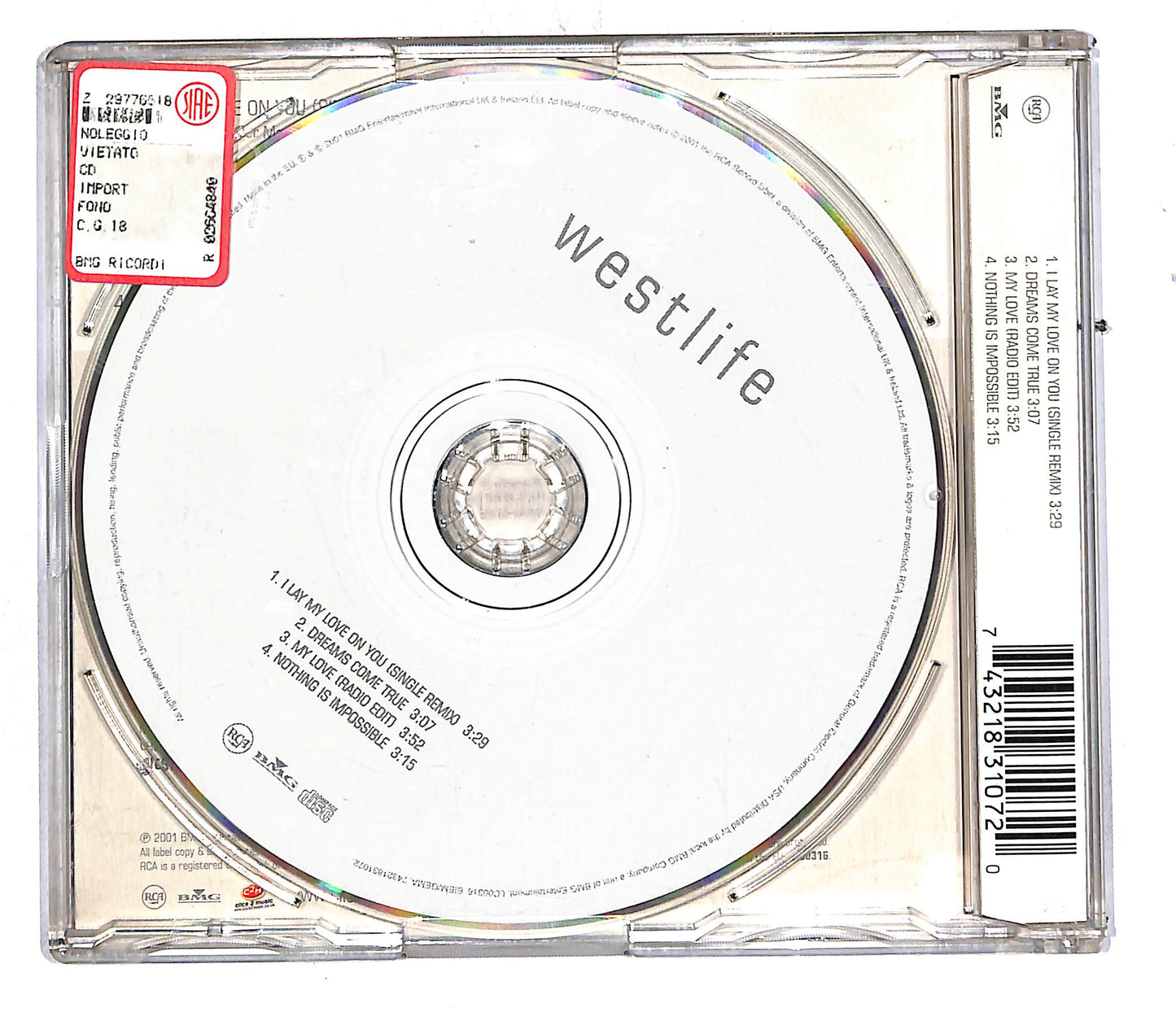 EBOND Westlife - I Lay My Love On You CD CD108259