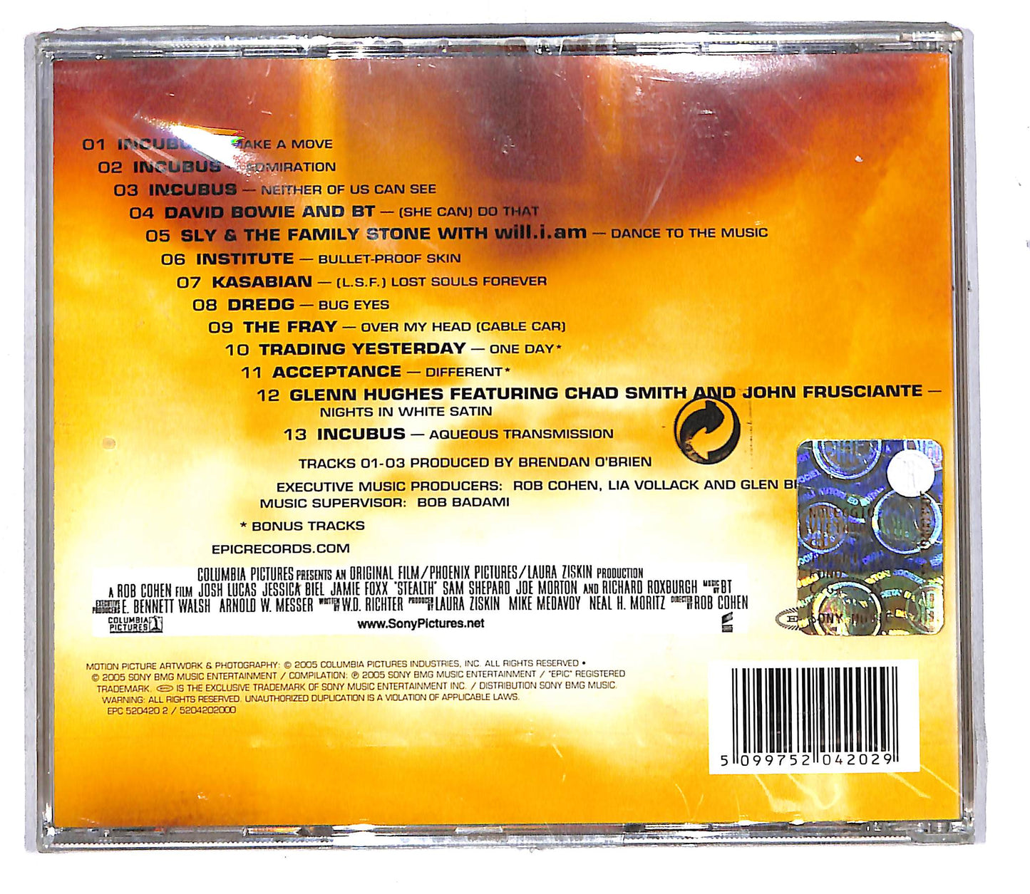 EBOND Various - Stealth Music From The Motion Picture CD CD108267