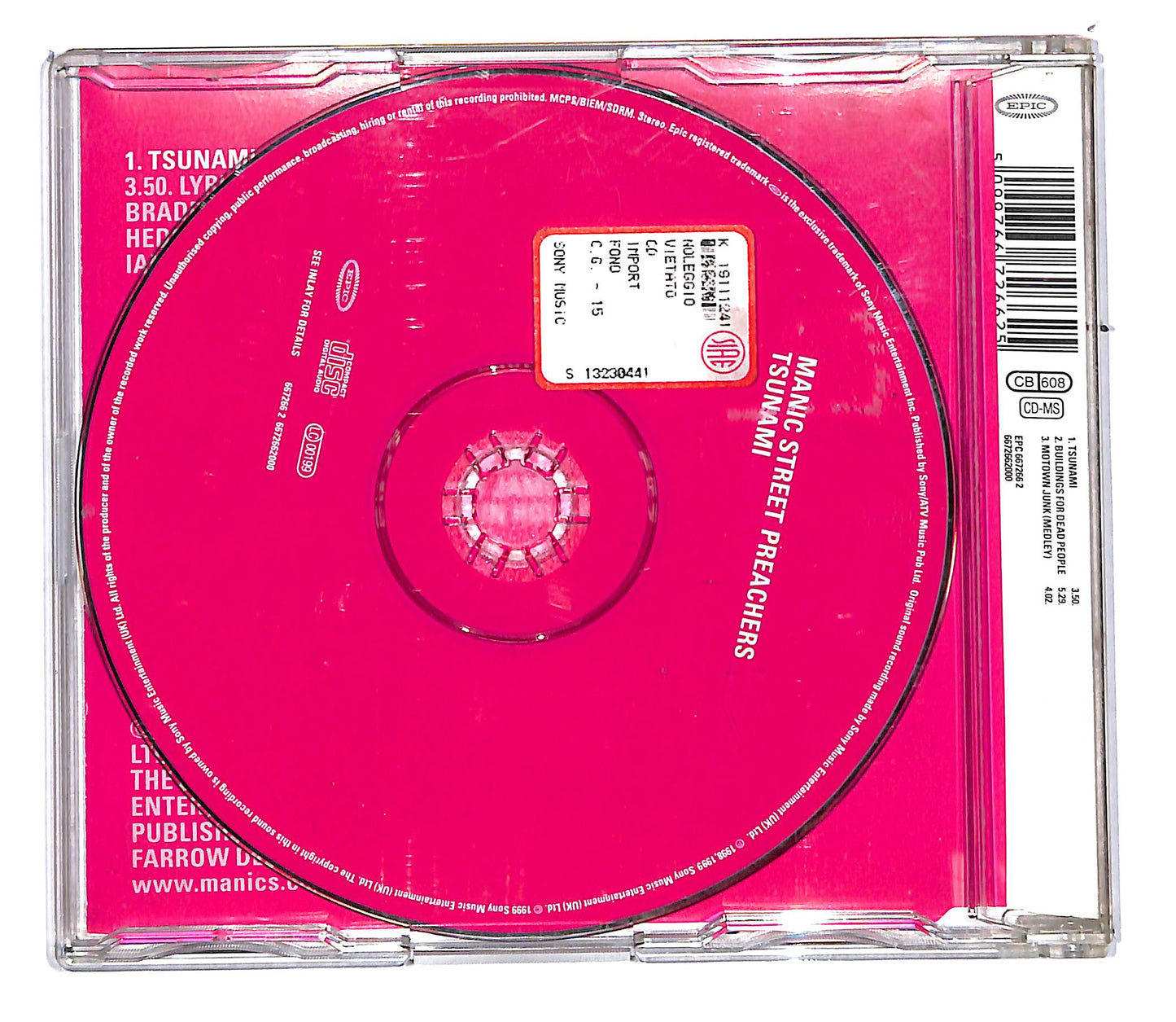 EBOND Manic Street Preachers - Tsunami CD CD108313