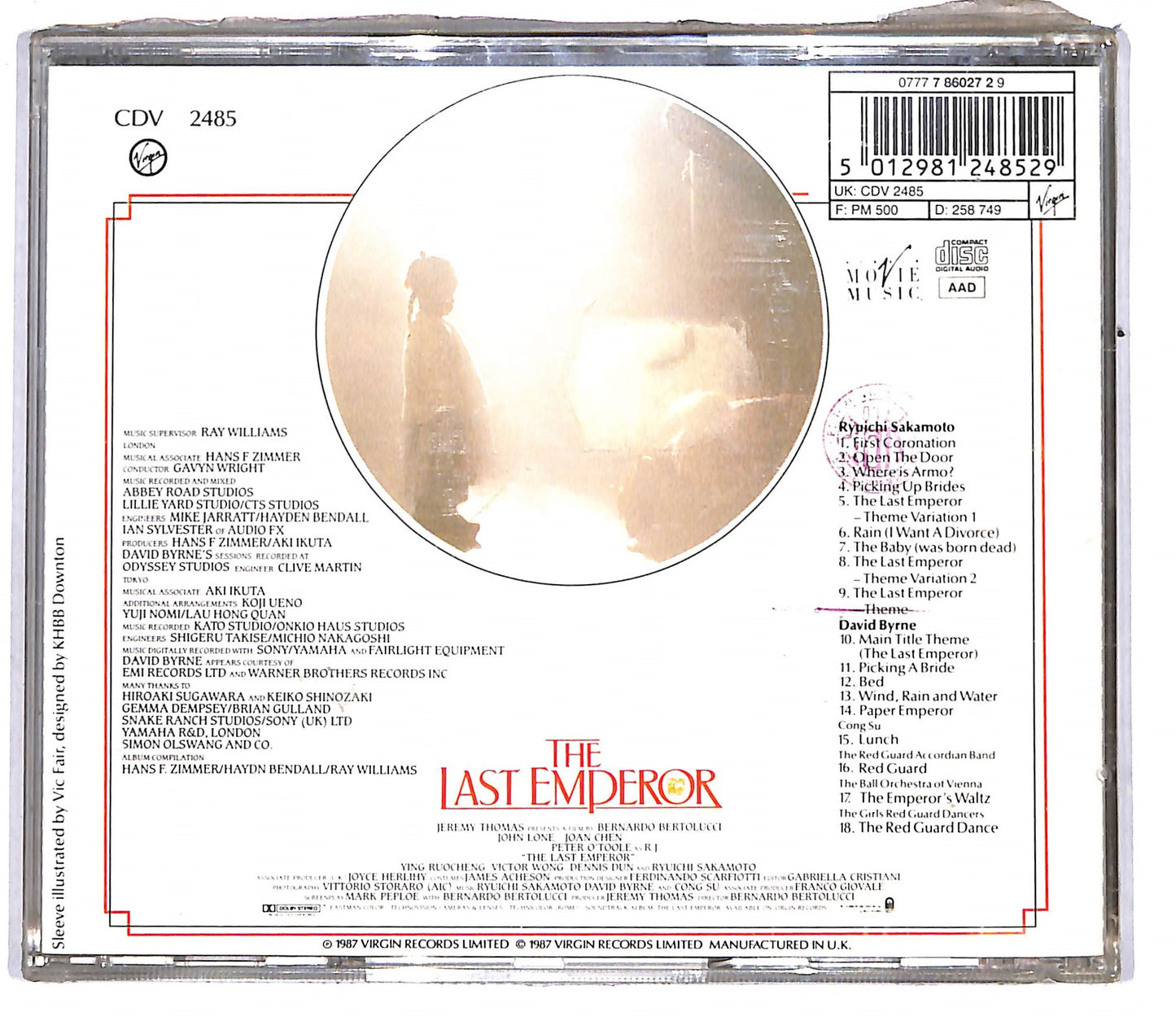 EBOND Various - The Last Emperor - Soundtrack CD CD108349