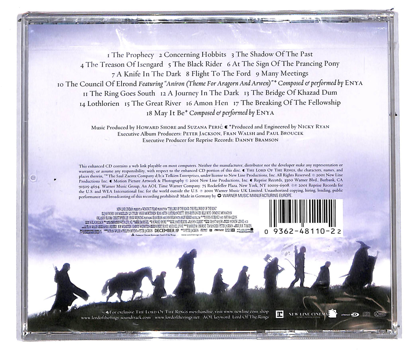 EBOND The Lord Of The Rings: The Fellowship Of The Ring CD CD108410