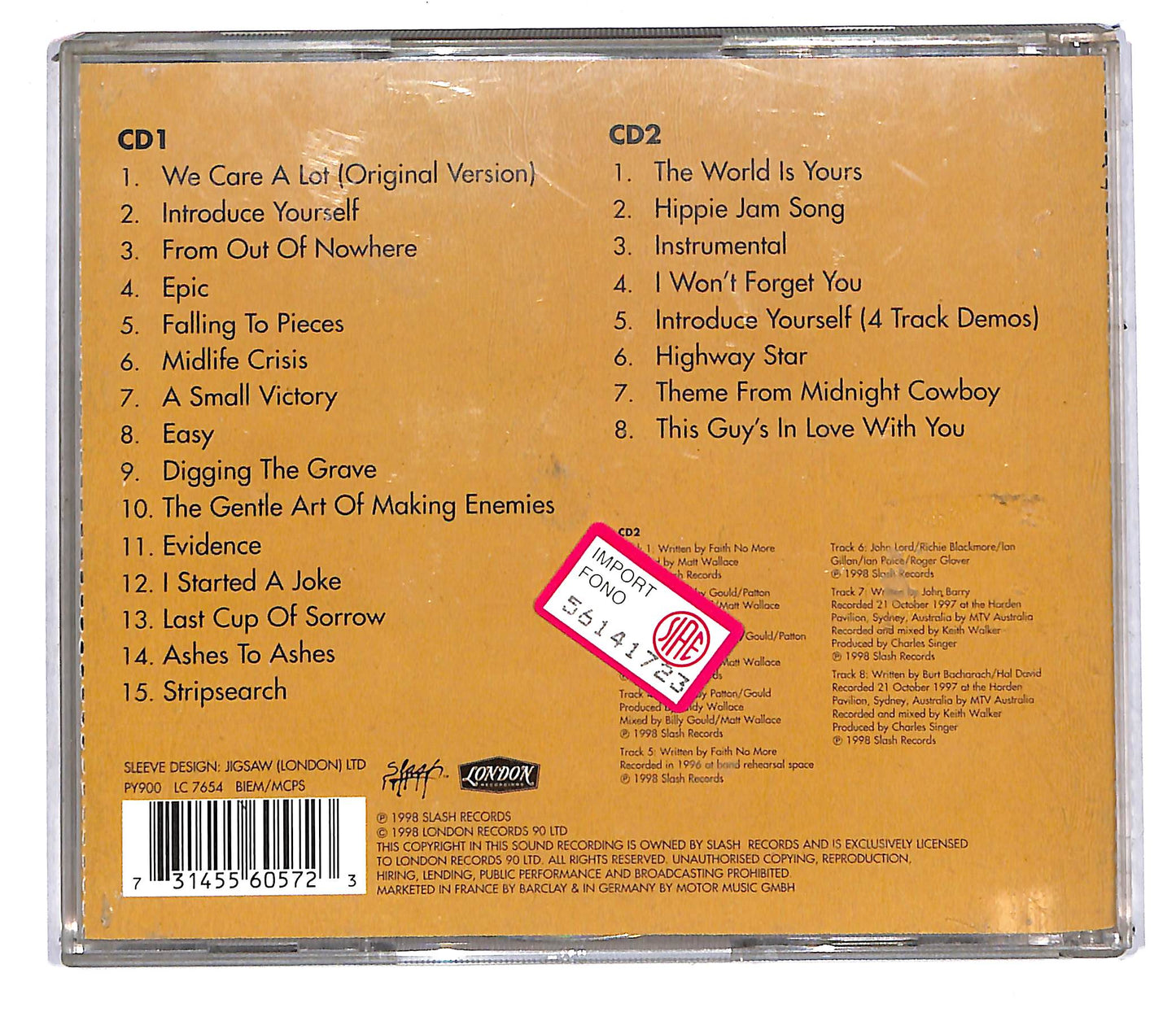 EBOND Faith No More - Who Cares A Lot? The Greatest Hits CD CD108428