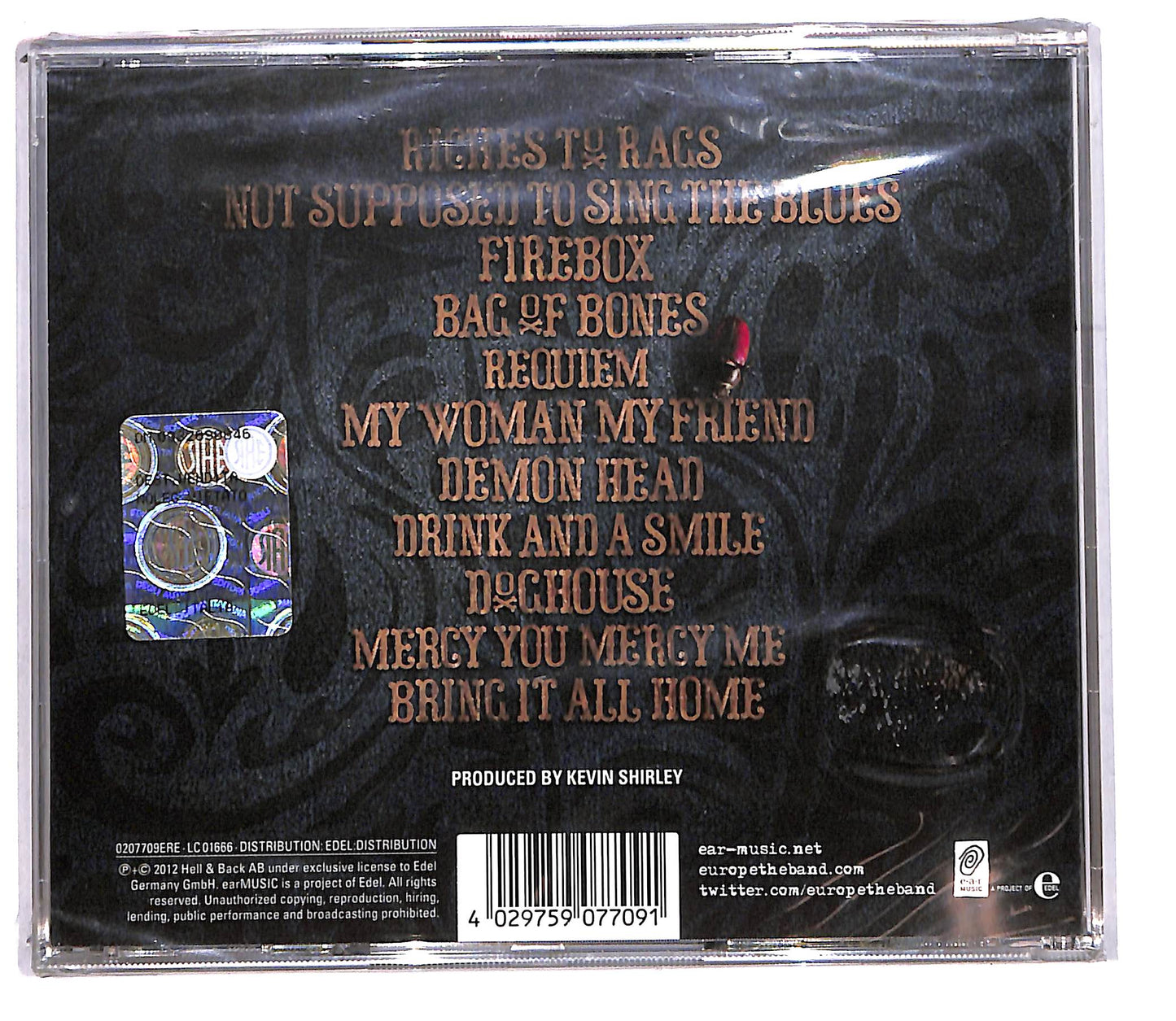 EBOND Europe - Bag Of Bones CD CD108444