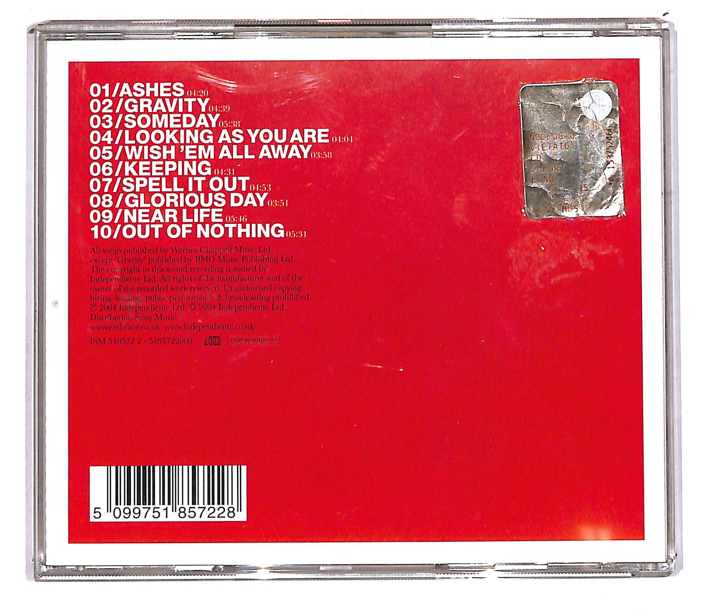 EBOND Embrace - Out Of Nothing CD CD108459