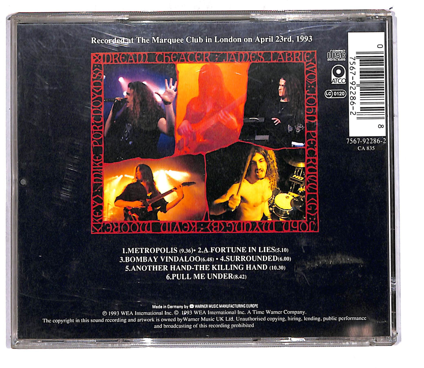 EBOND Dream Theater - Live At The Marquee CD CD108535