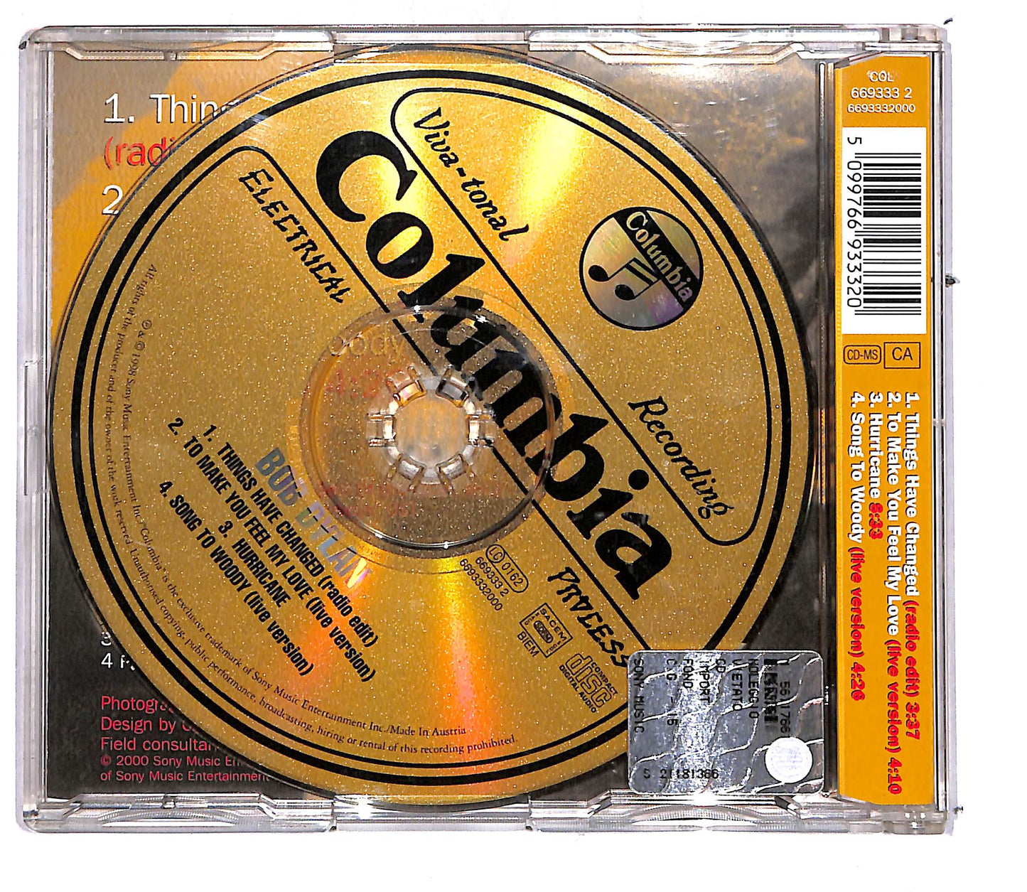 EBOND Bob Dylan - Things Have Changed CD CD108545