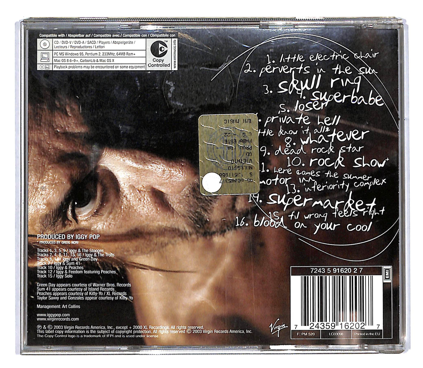 EBOND Iggy Pop - Skull Ring CD CD108560