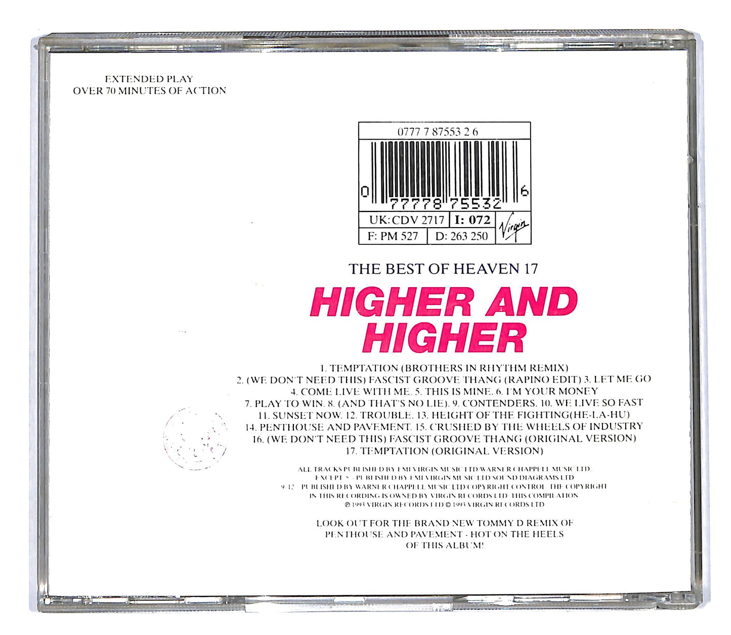 EBOND Heaven 17 - Higher And Higher - The Best Of Heaven 17 CD CD108604