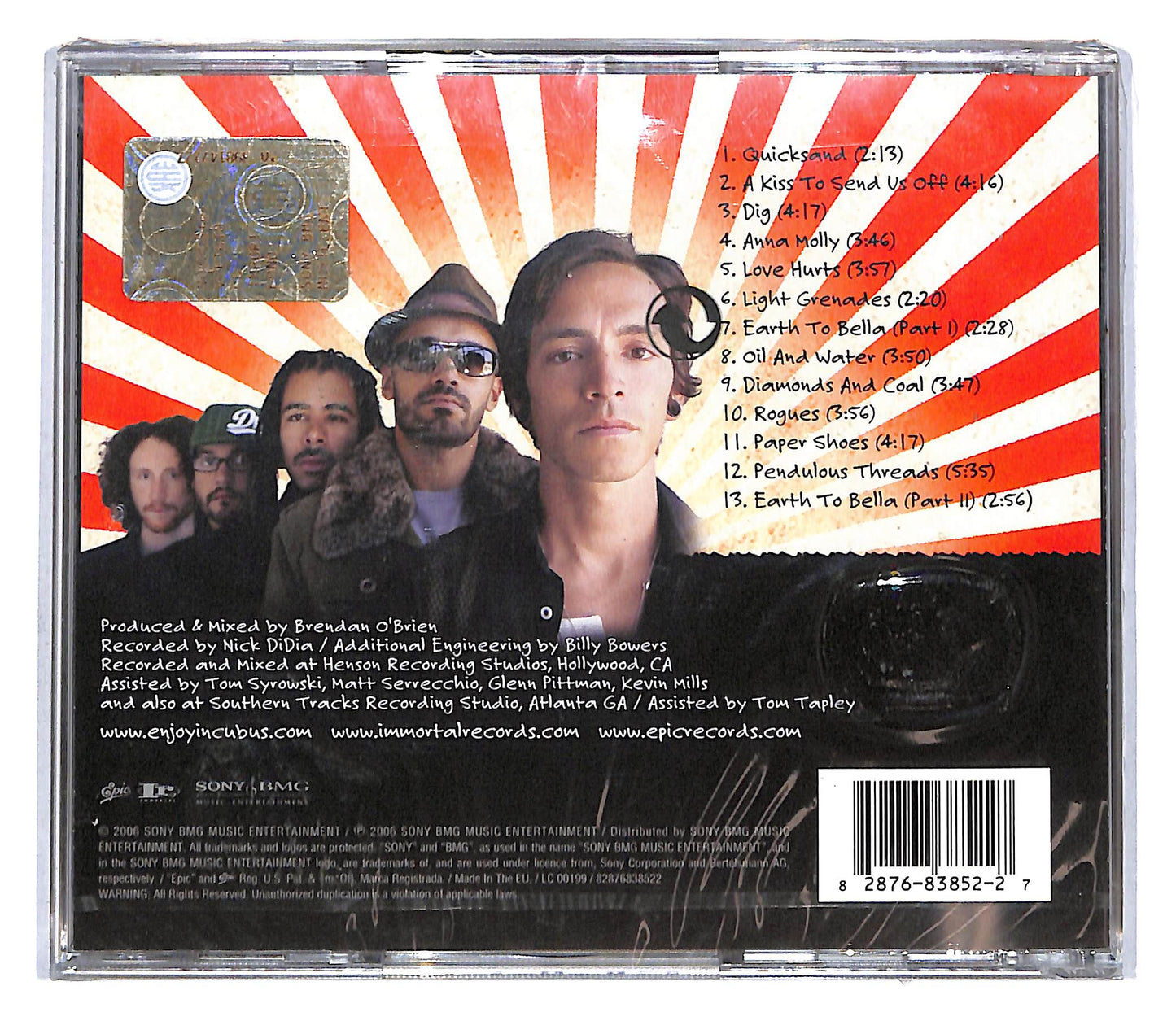 EBOND Incubus - Light Grenades CD CD108639