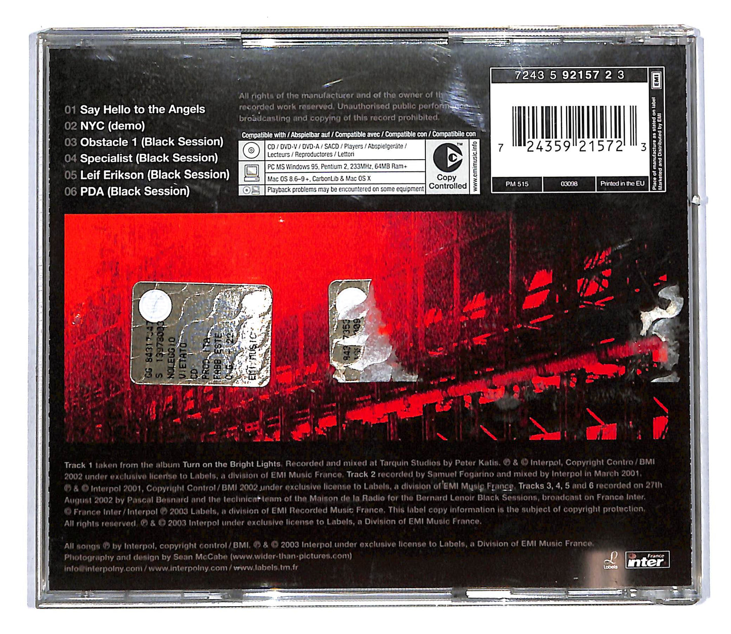 EBOND Interpol - The Black EP CD CD108643