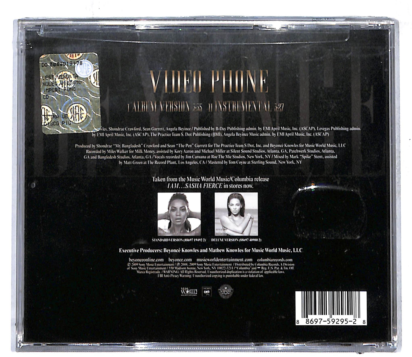 EBOND Beyonce - Video Phone CD CD108715