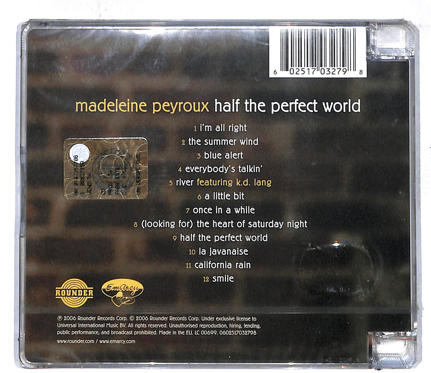 EBOND Madeleine Peyroux - Half The Perfect World CD CD108727