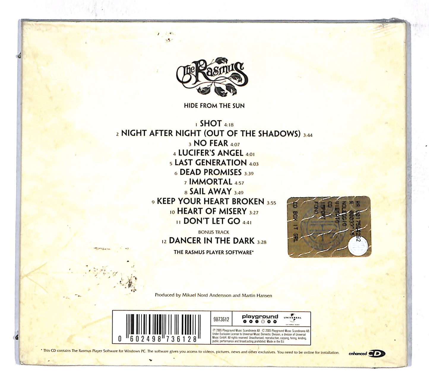 EBOND The Rasmus - Hide From The Sun CD CD108735