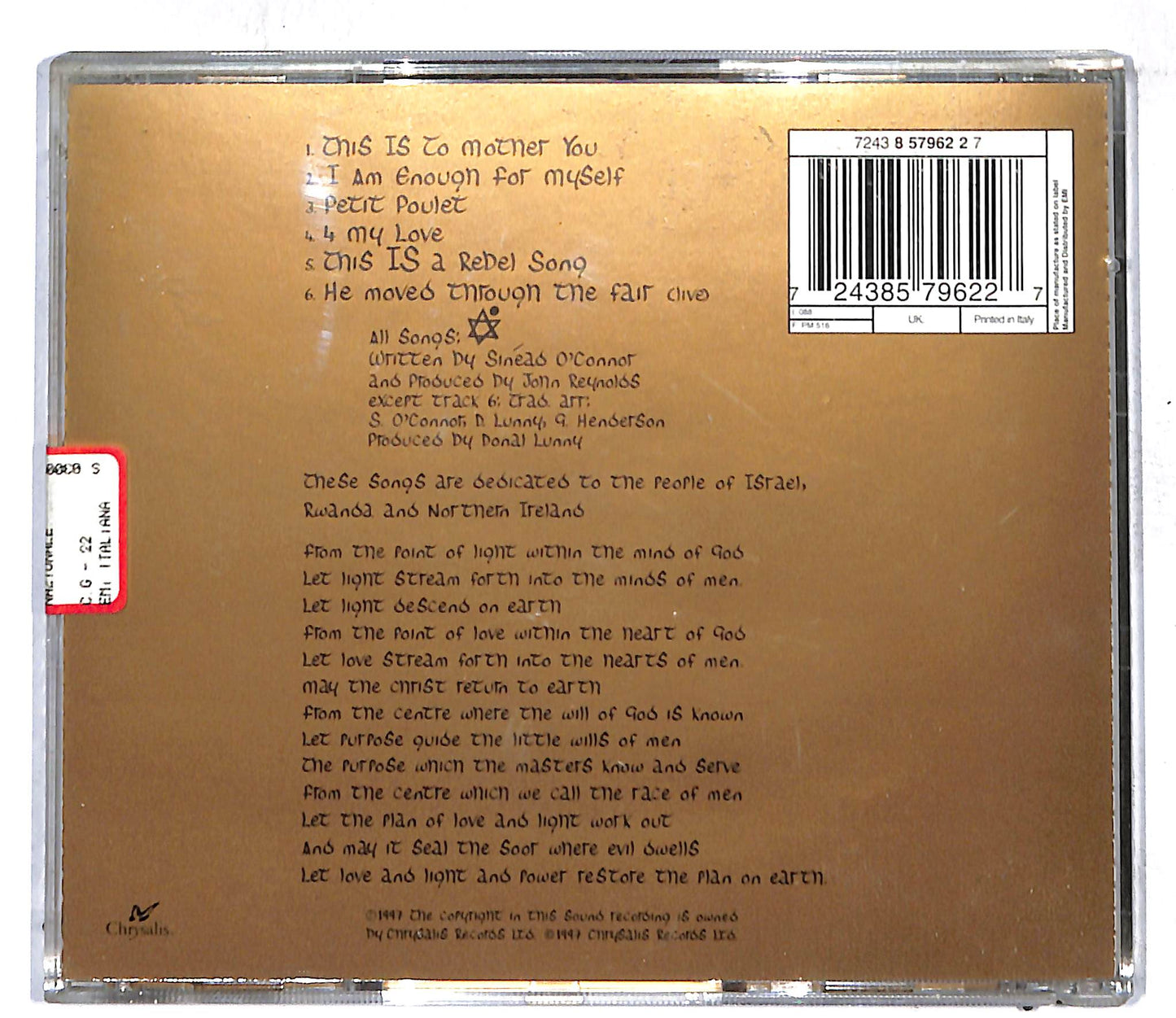 EBOND Sinead O'Connor - Gospel Oak EP CD CD108737