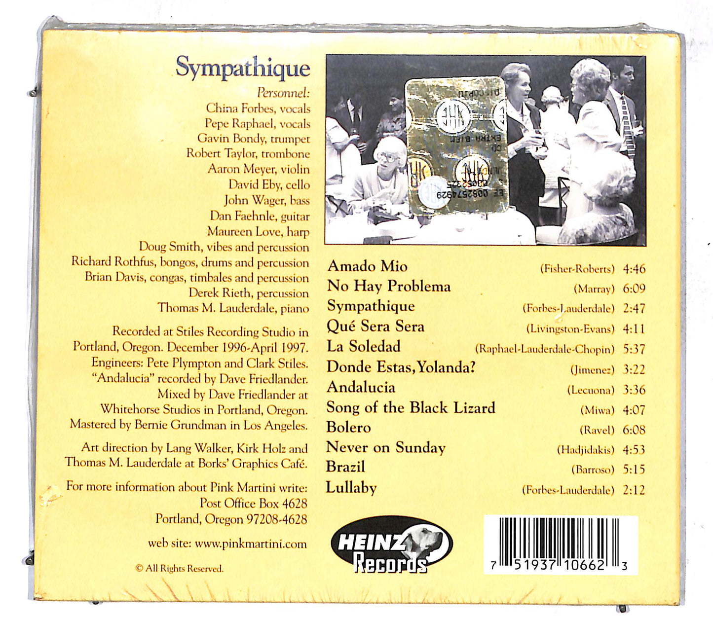 EBOND Pink Martini - Sympathique DIGIPACK CD CD108769