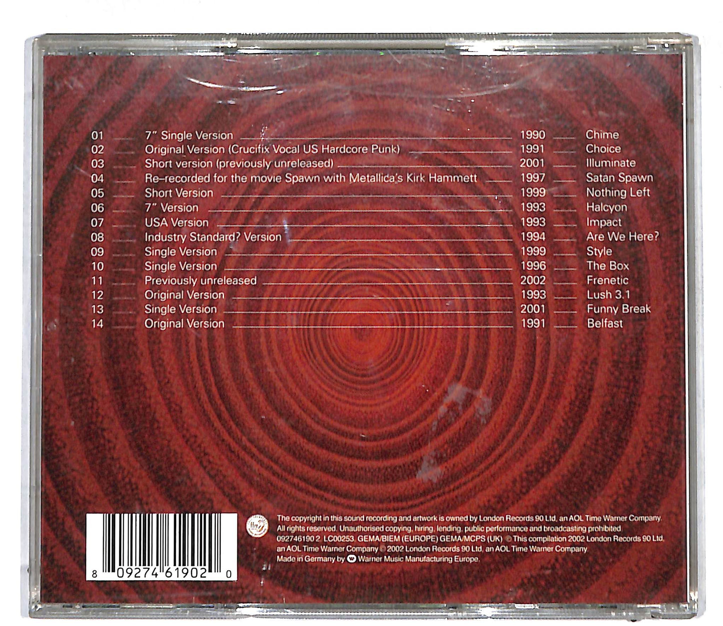 EBOND Orbital - Work 1989-2002 CD CD109040