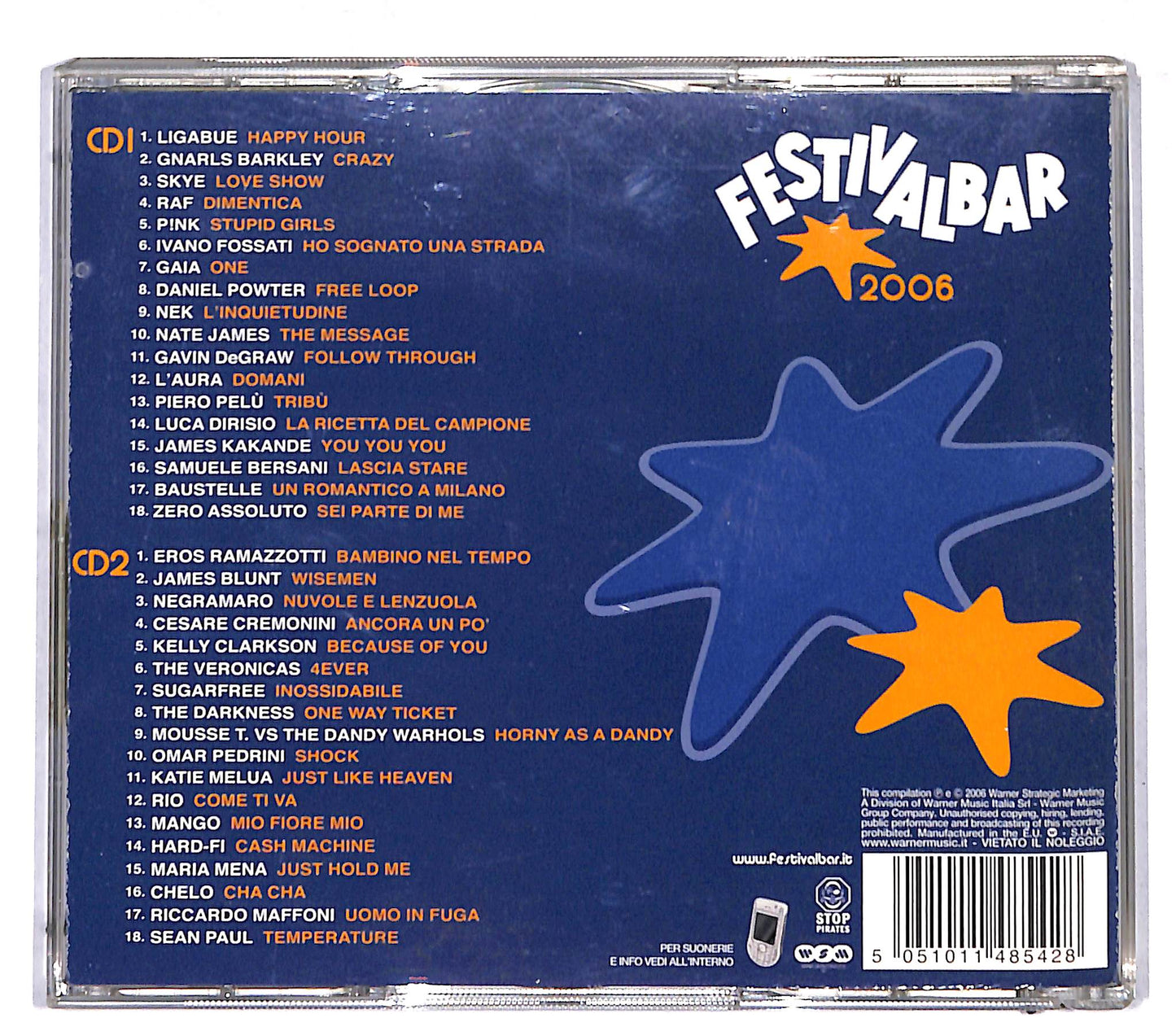 EBOND Festivalbar 2006 - Compilation Blu CD CD109130