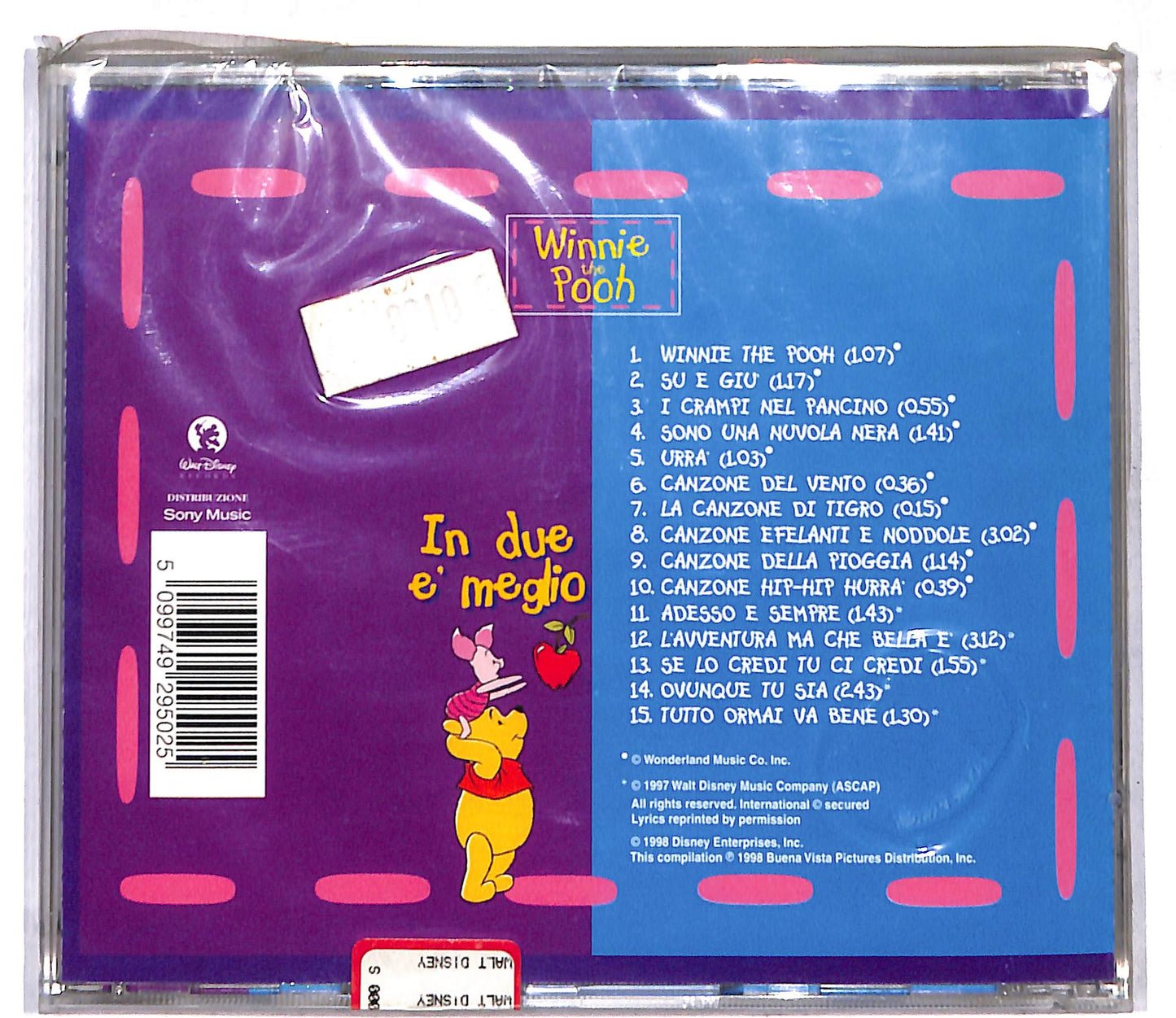 EBOND Various - Winnie The Pooh (In Due E Meglio) CD CD109201