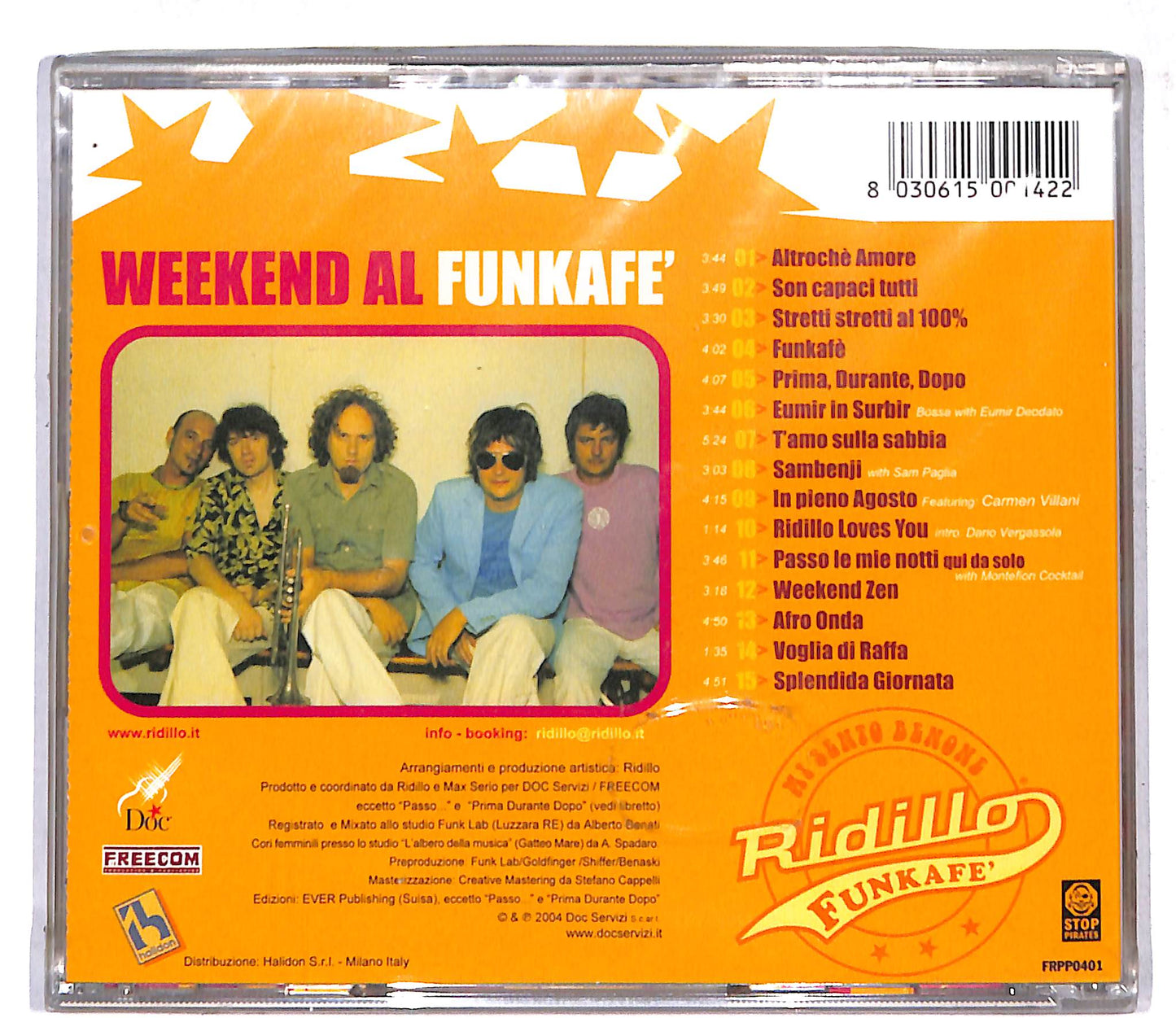 EBOND Ridillo - Weekend Al Funkafe CD CD109228