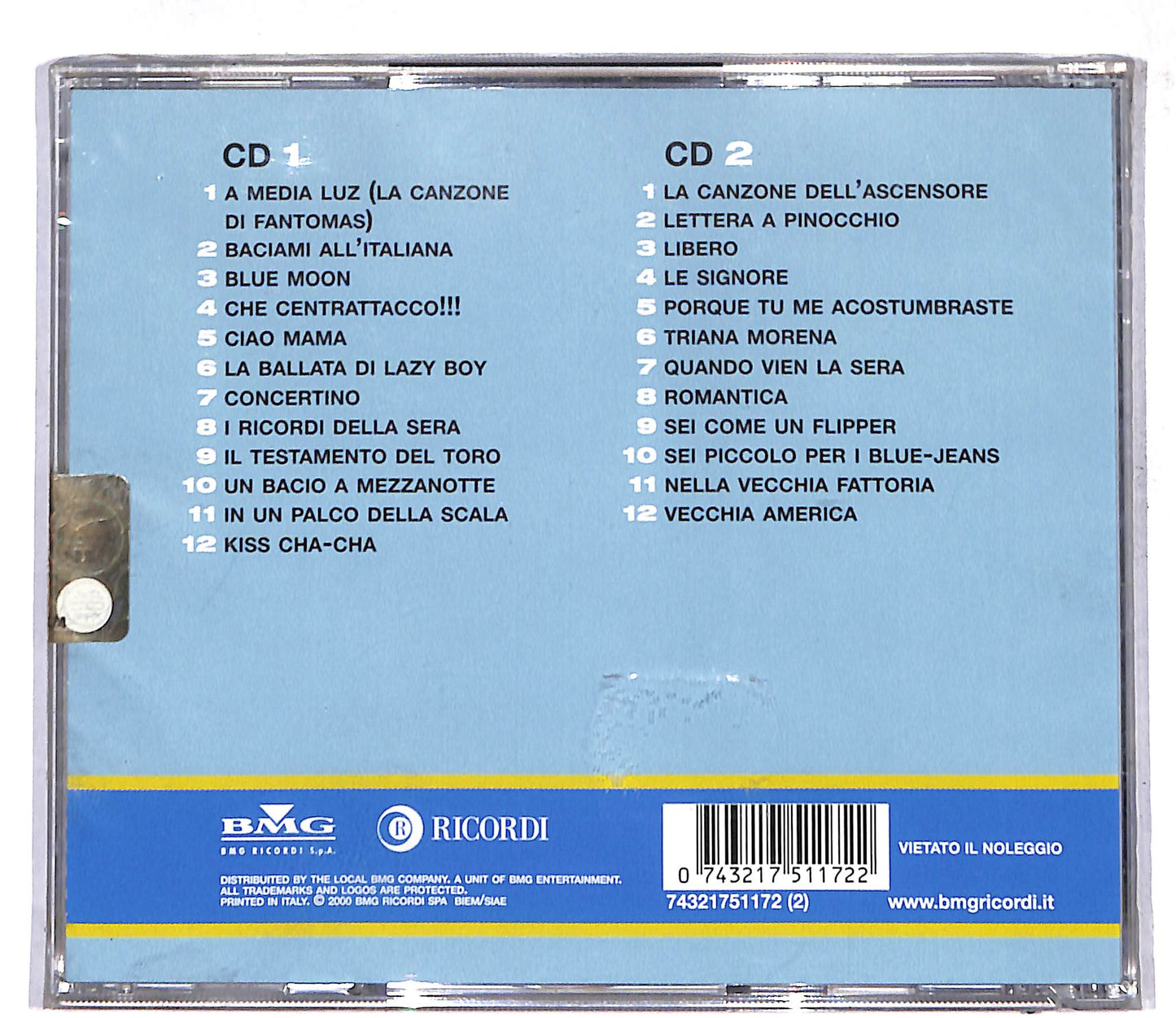 EBOND Quartetto Cetra - I Grandi Successi Originali CD CD109237