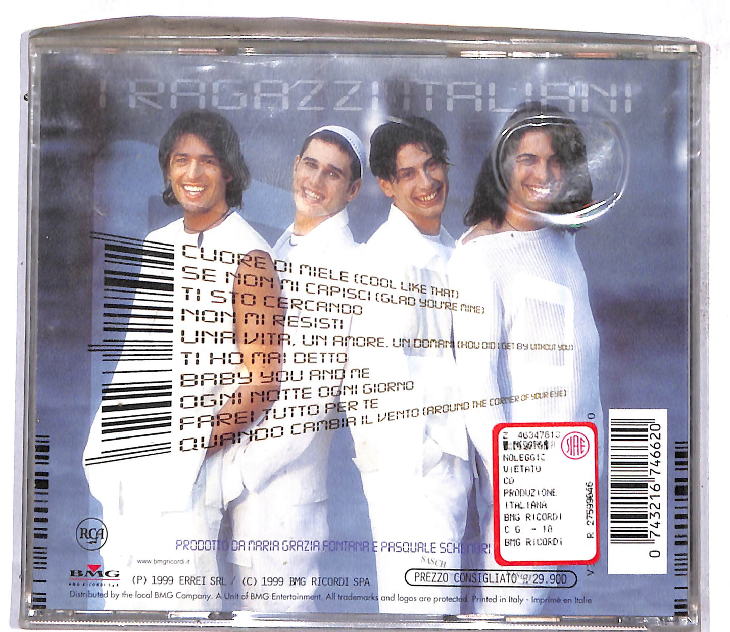 EBOND I Ragazzi Italiani - 999 CD CD109253