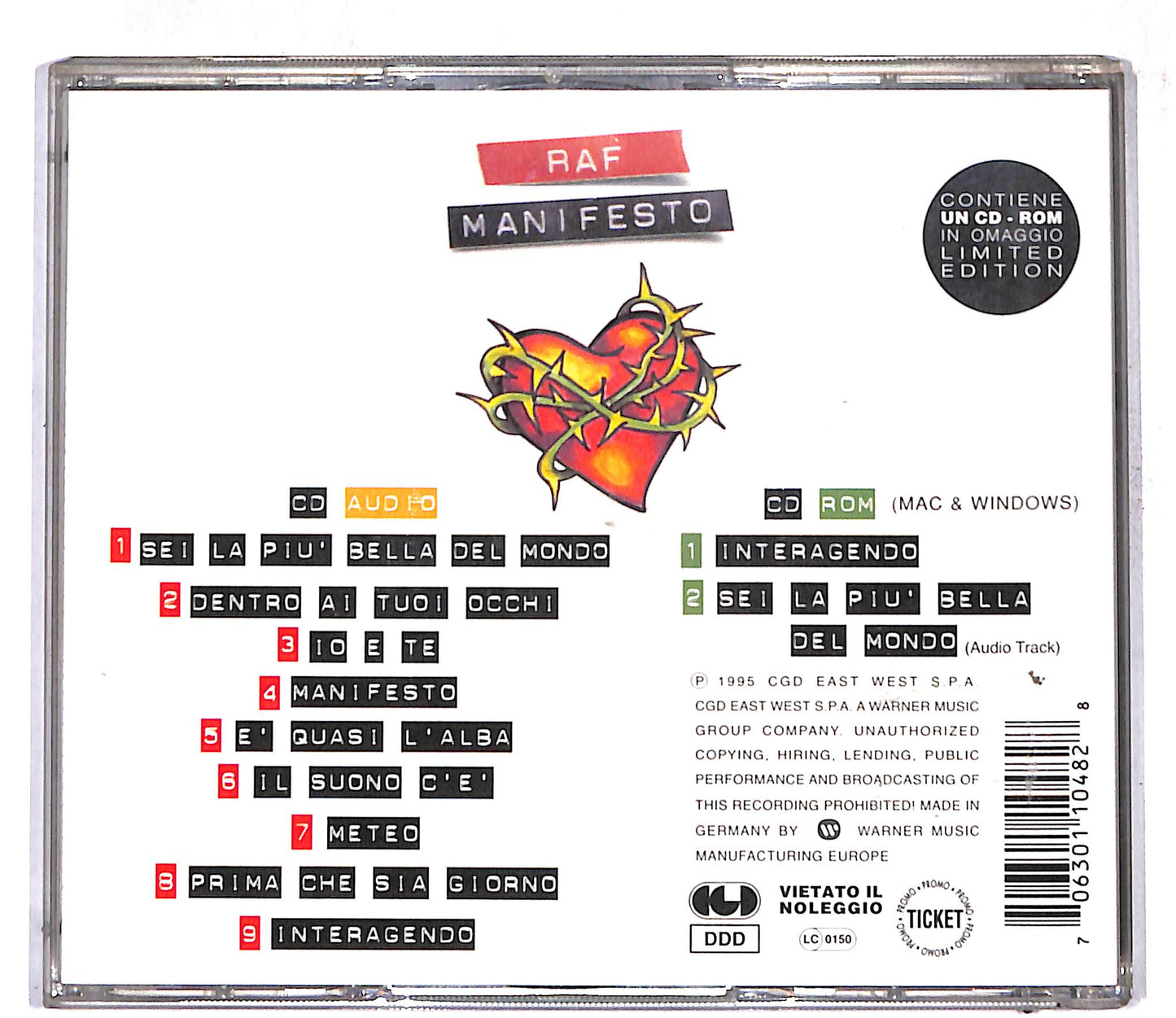 EBOND Raf - Manifesto (2CD) CD109256