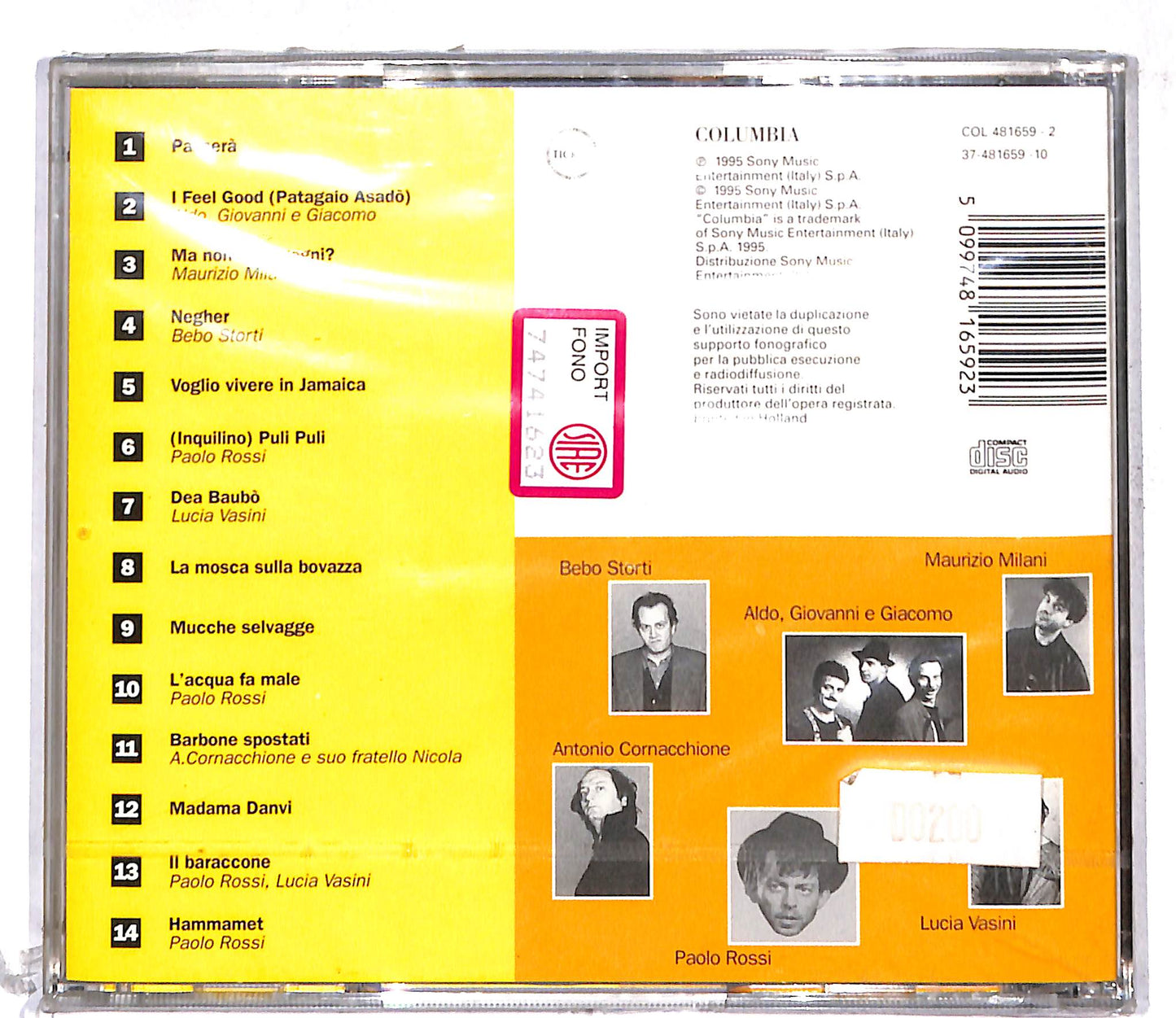 EBOND Various - Le Canzoni Di Quelli De Il Circo Di Paolo Rossi CD CD109302
