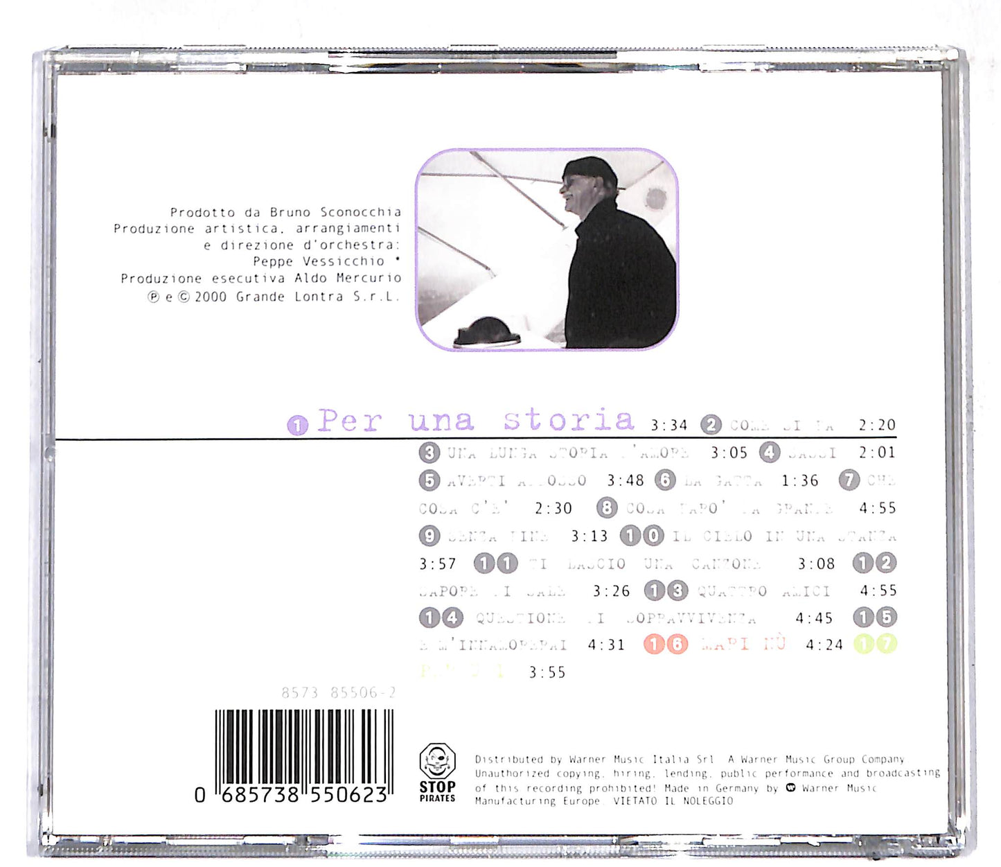 EBOND Gino Paoli - Per Una Storia CD CD109340