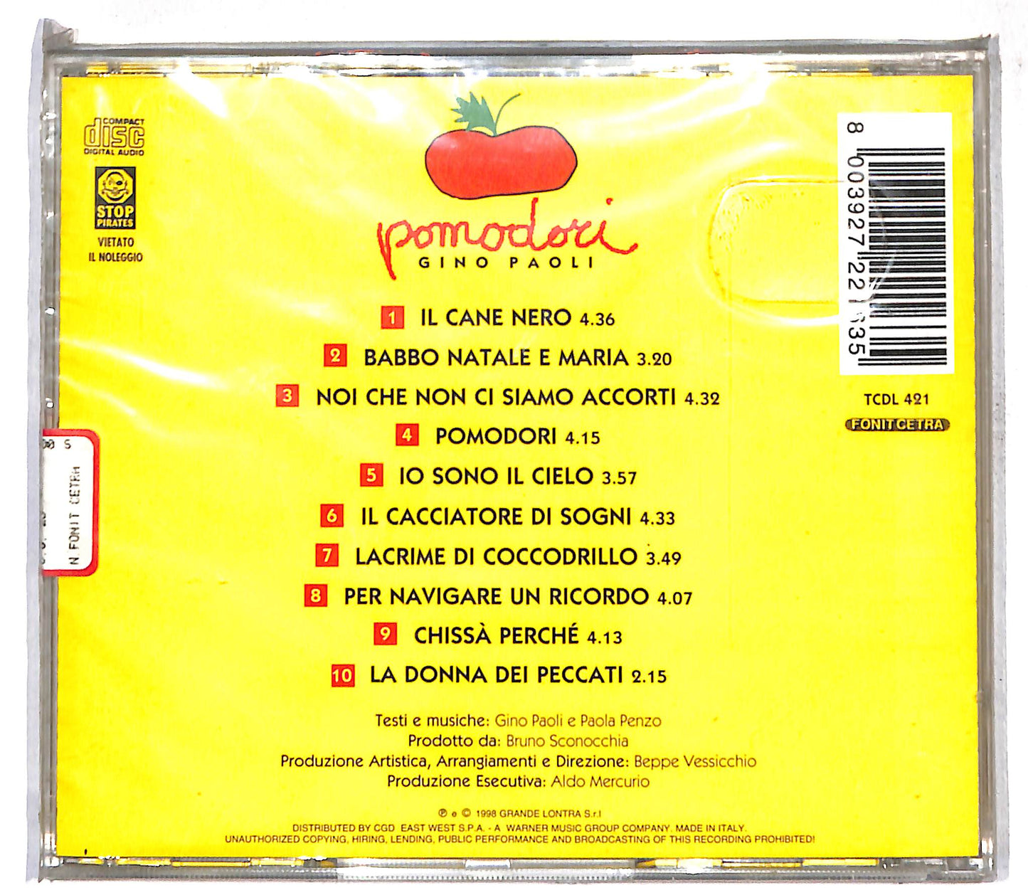 EBOND Gino Paoli - Pomodori CD CD109360