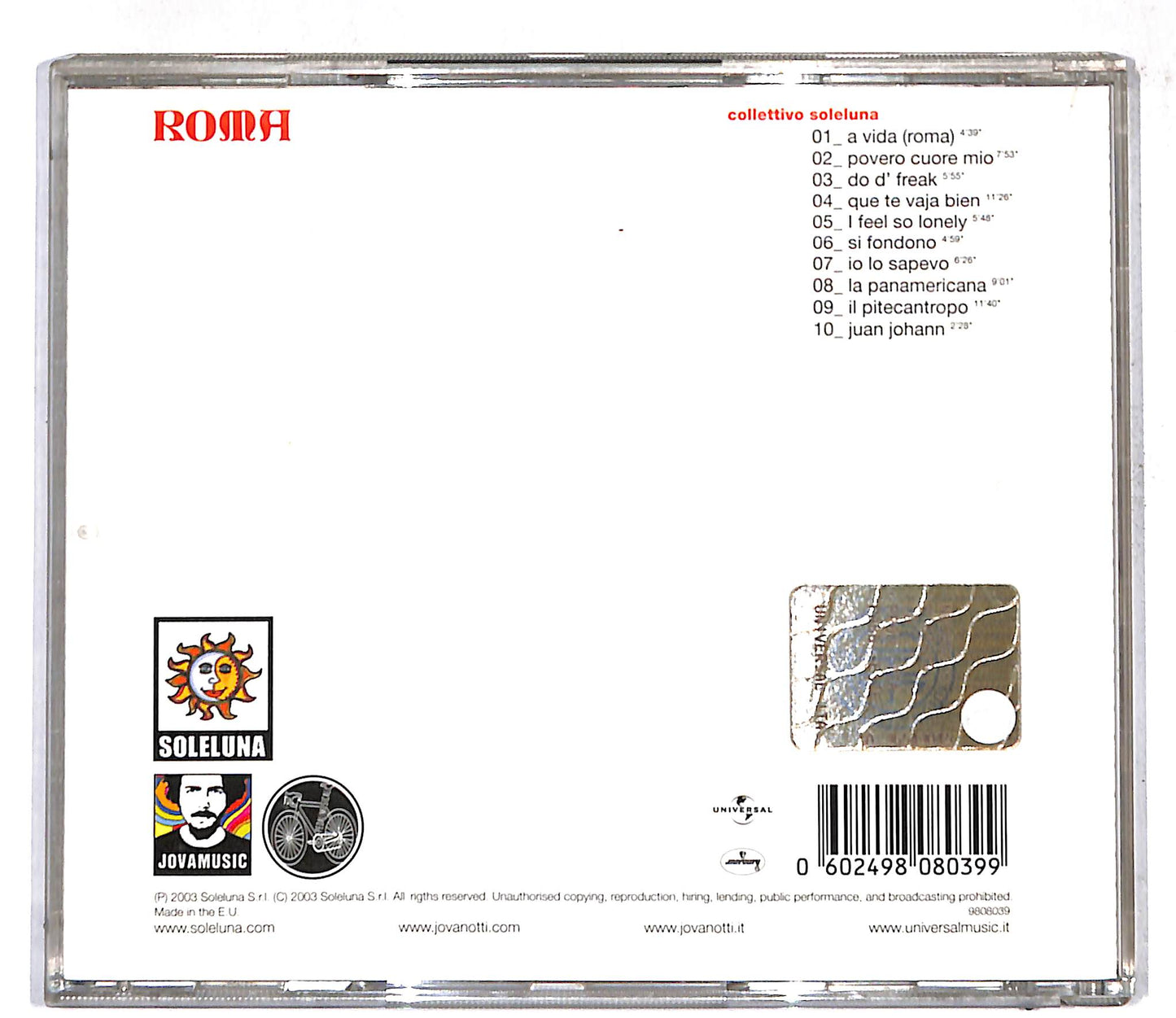 EBOND Collettivo Soleluna - Roma CD CD109405