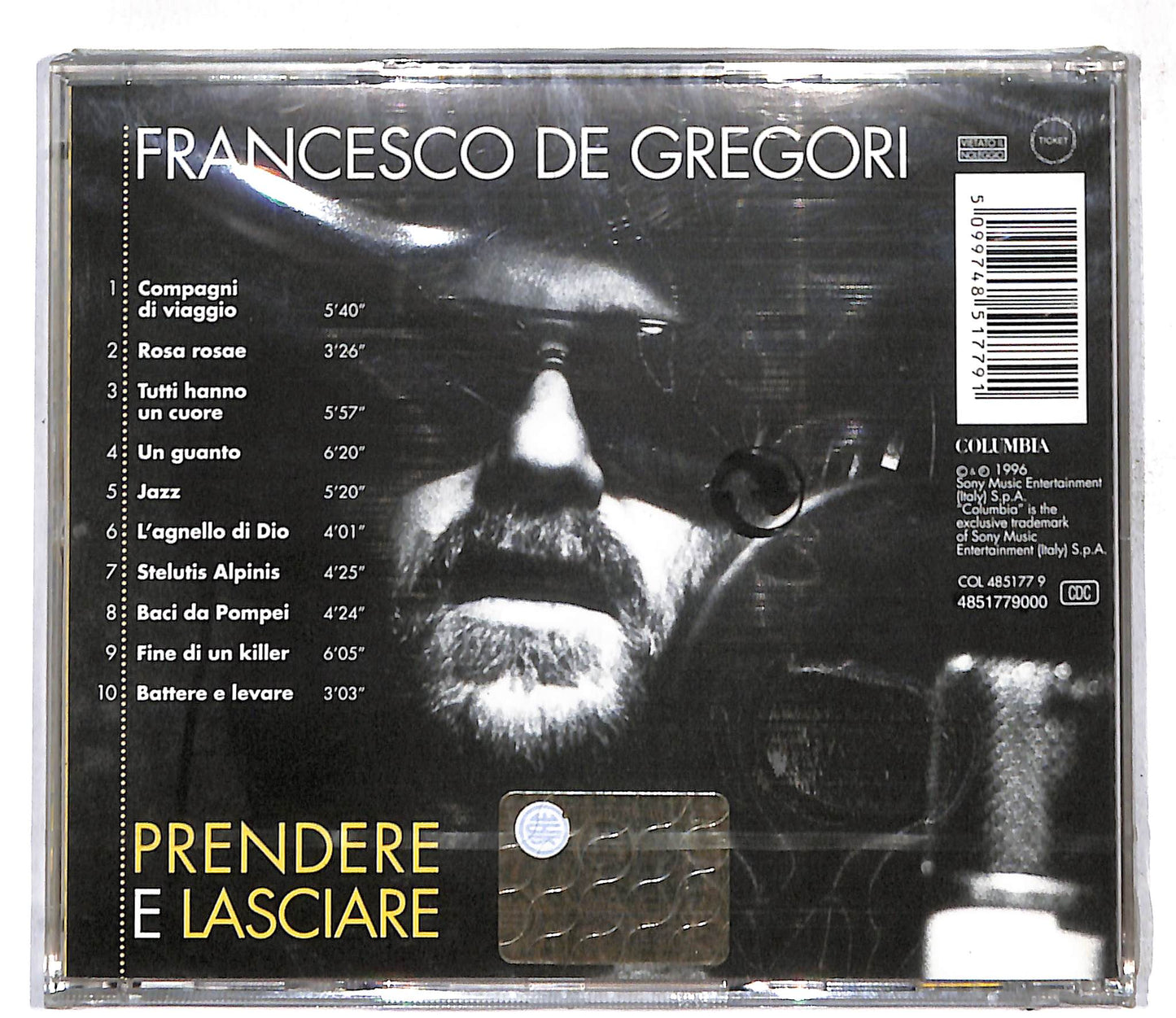 EBOND Francesco De Gregori - Prendere E Lasciare CD CD109448
