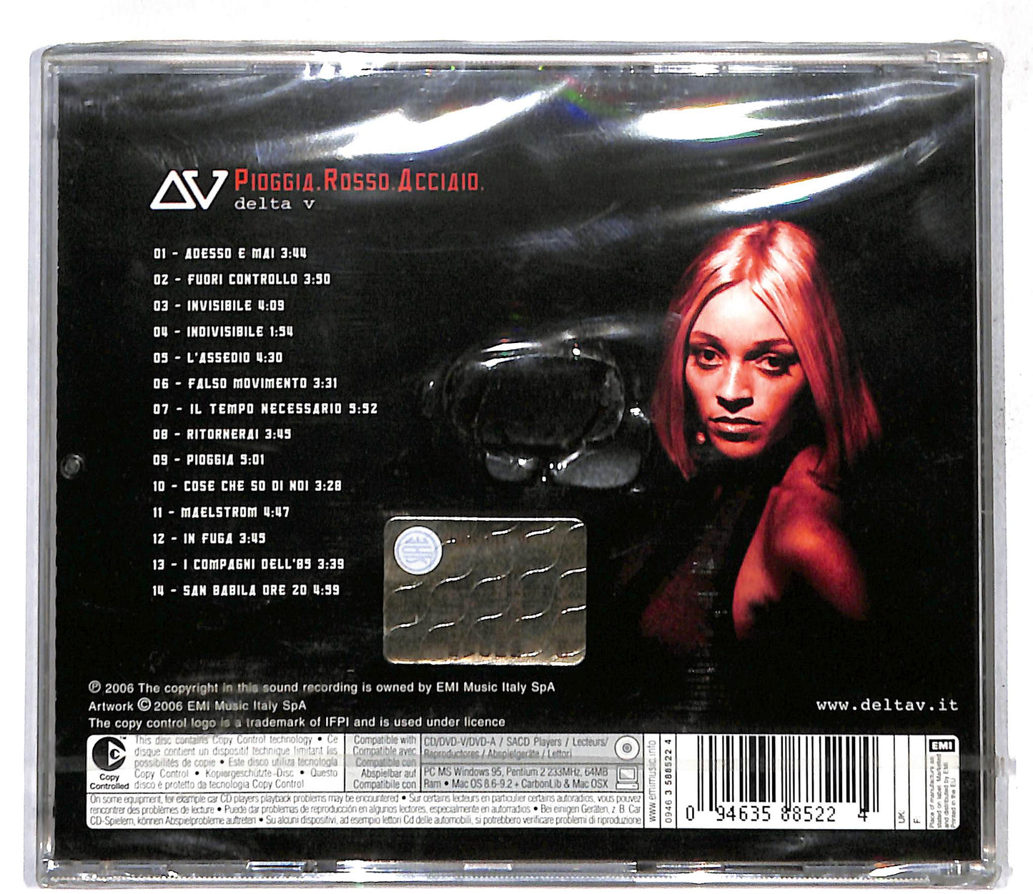 EBOND Delta V - Pioggia.Rosso.Acciaio CD CD109450