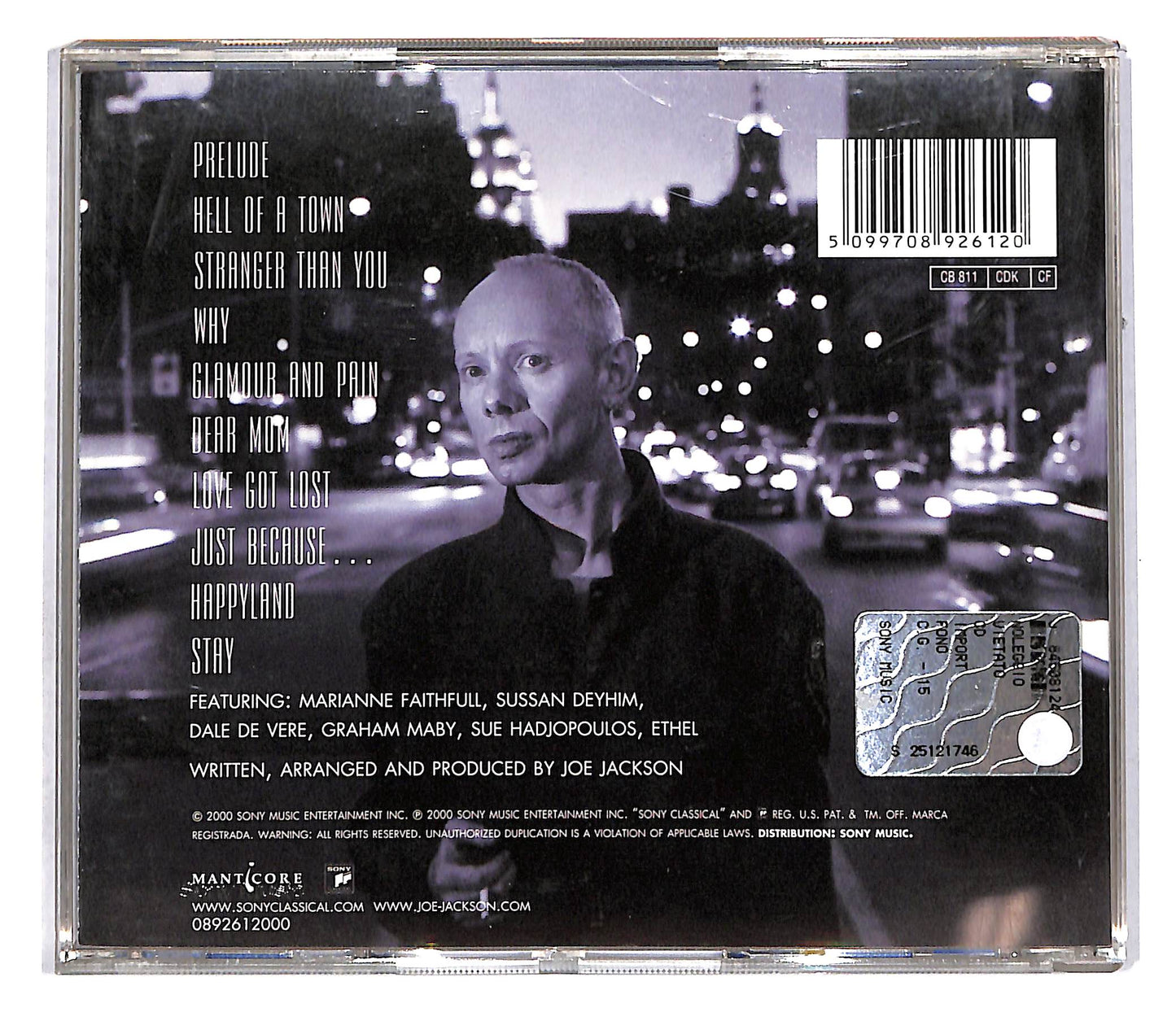 EBOND Joe Jackson - Night And Day II CD CD109625