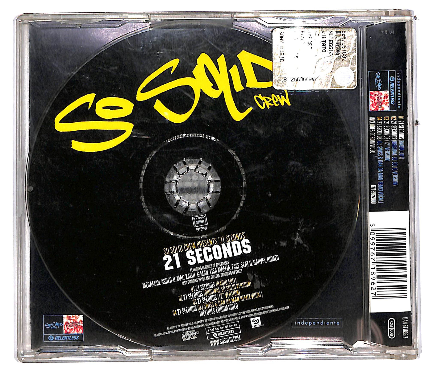 EBOND So Solid Crew - 21 Seconds CD CD109627